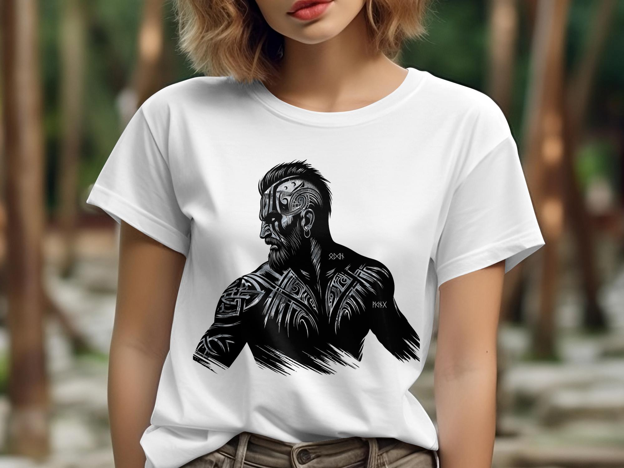 Viking Bravery - Coloured Gildan T Shirt Norse Talisman Men Women Unisex Valhalla Tee