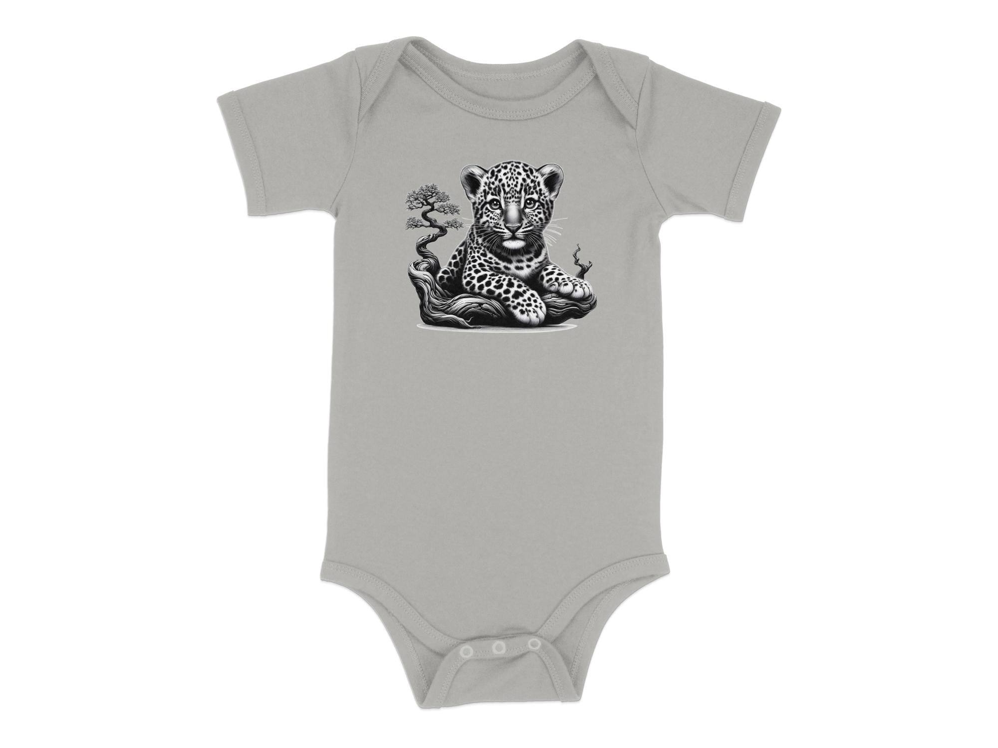 Leopard Bonsai - Coloured Toddler Bodysuit Realistic Animal Talisman Unisex Cute Tee Graphic Design