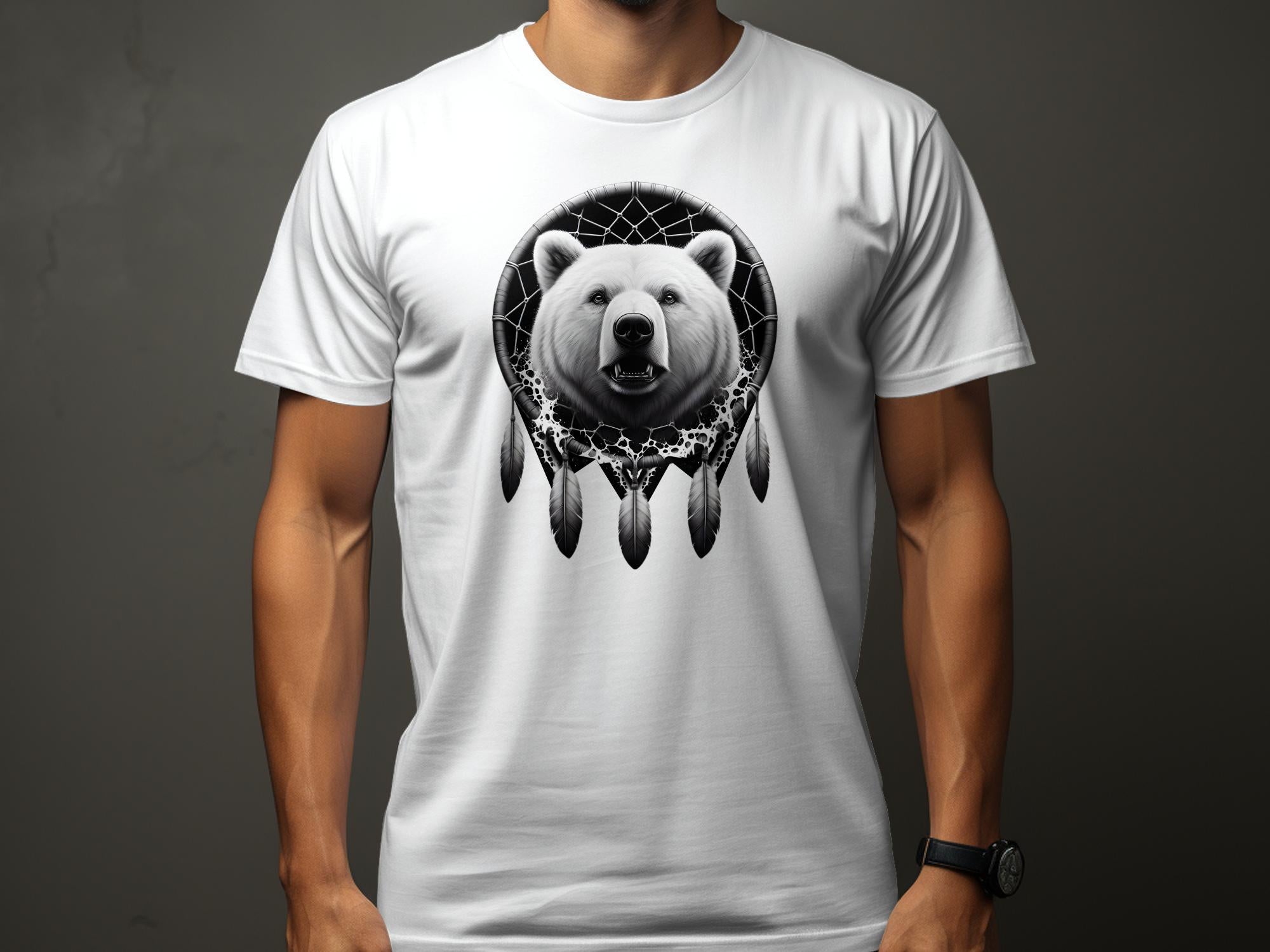 Dreamcatcher Bear - Coloured Gildan T-Shirt Realistic Native American Talisman Unisex Mythology Tee Graphic Design