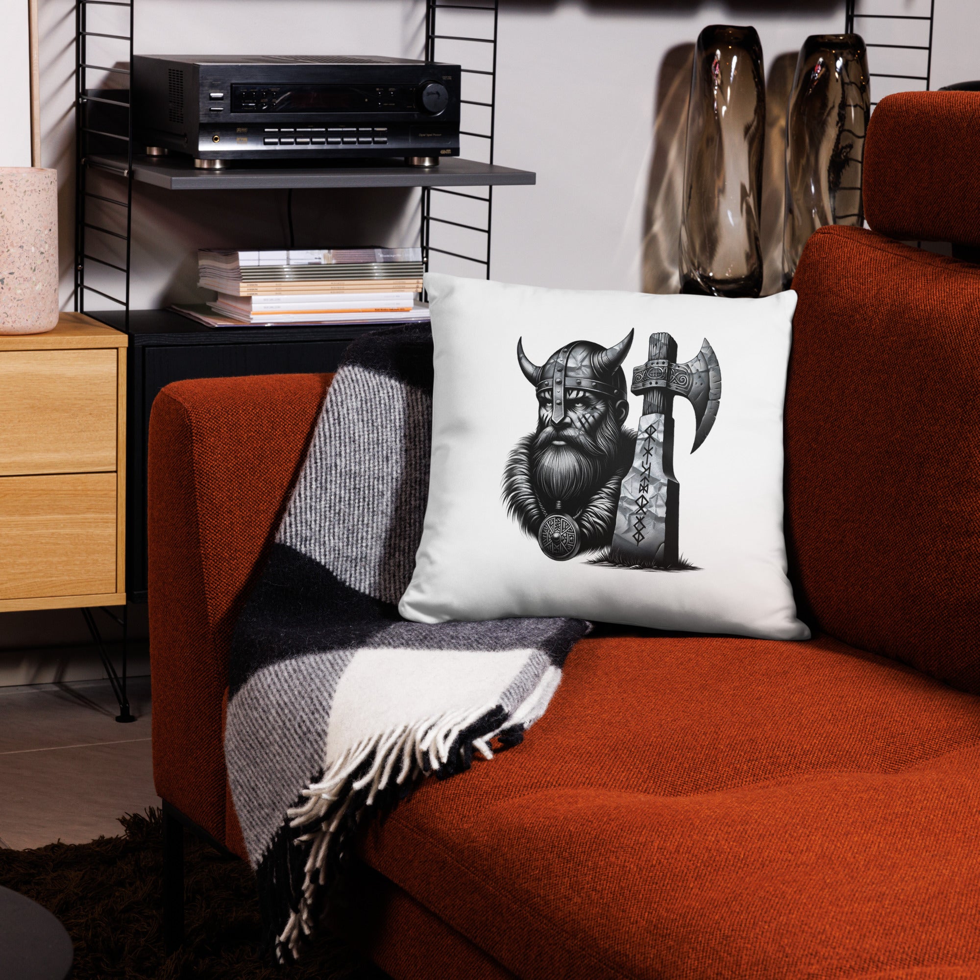 Viking Mettle -  All-Over Cushion Valhalla Talisman Norse Design