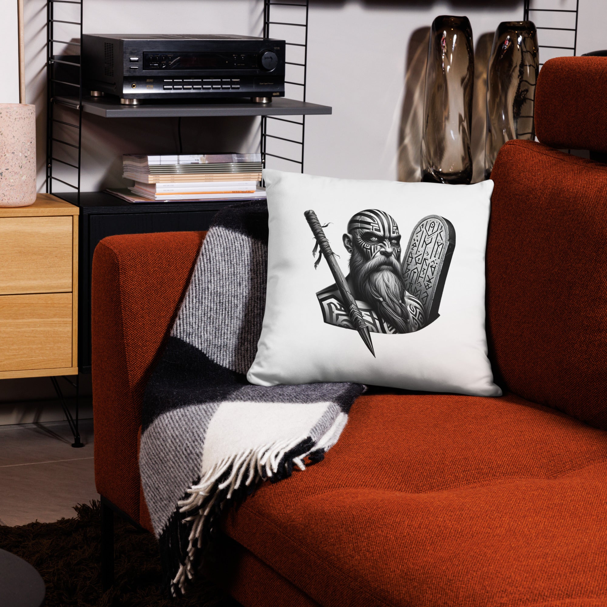 Viking Determination -  All-Over Cushion Valhalla Talisman Norse Design