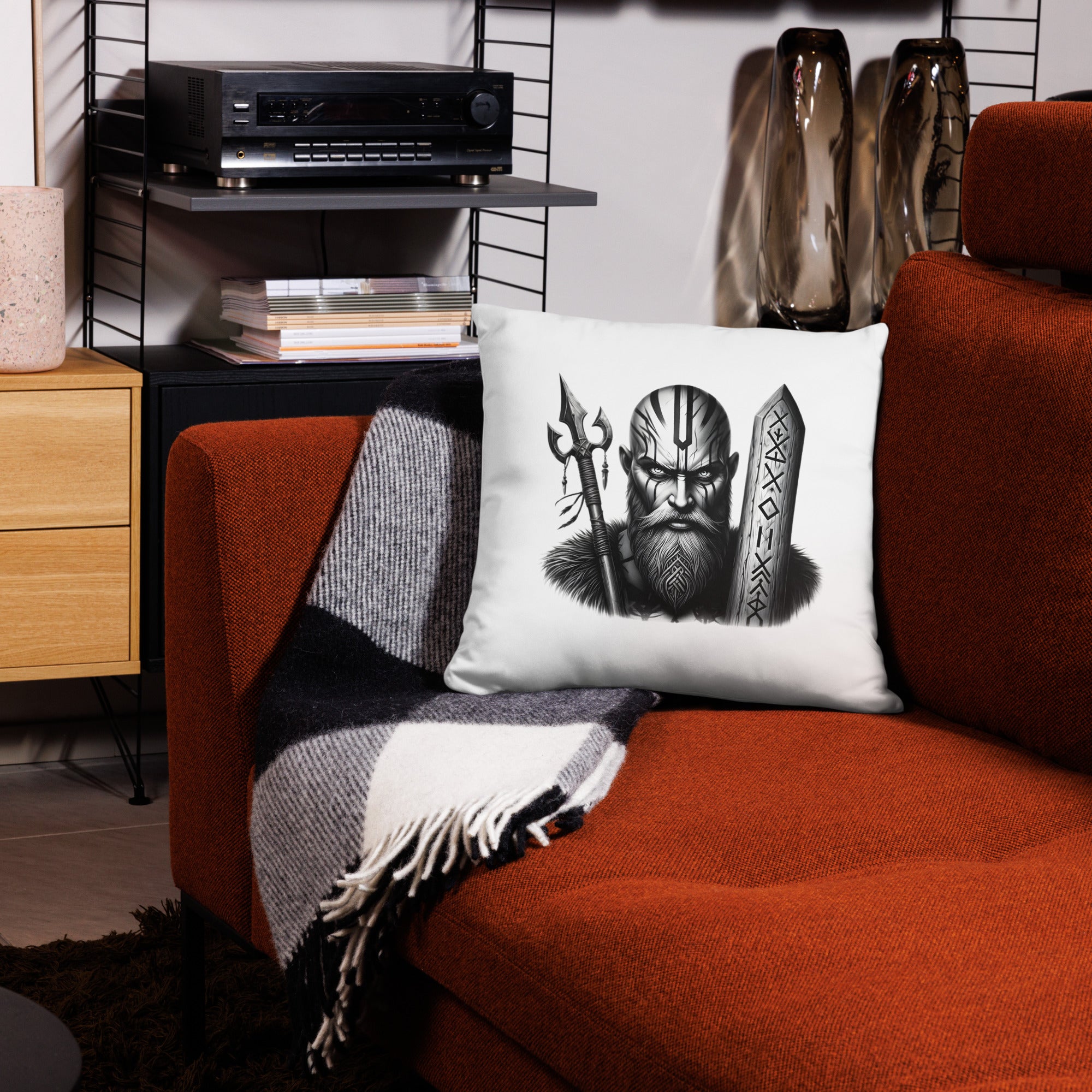 Viking Strength -  All-Over Cushion Valhalla Talisman Norse Design