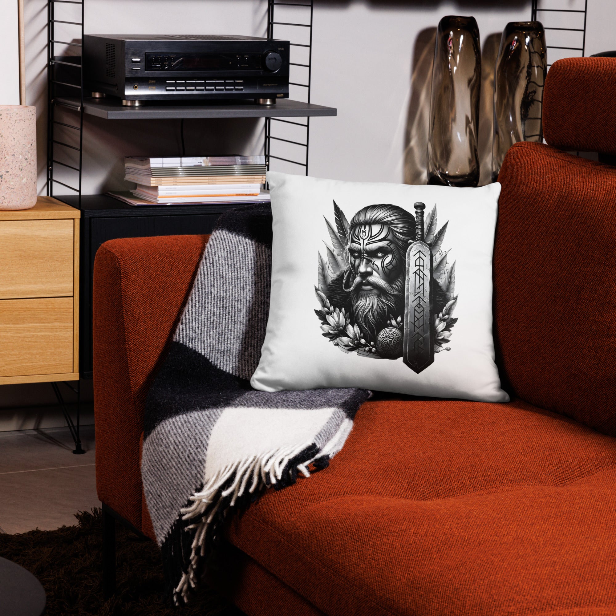 Viking Valiant -  All-Over Cushion Valhalla Talisman Norse Design