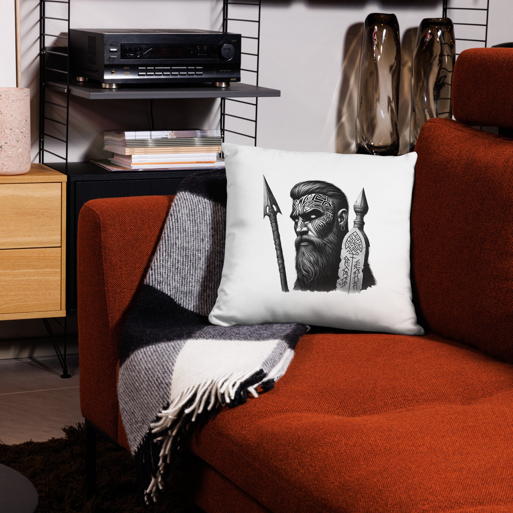 Viking Tenacity -  All-Over Cushion Valhalla Talisman Norse Design