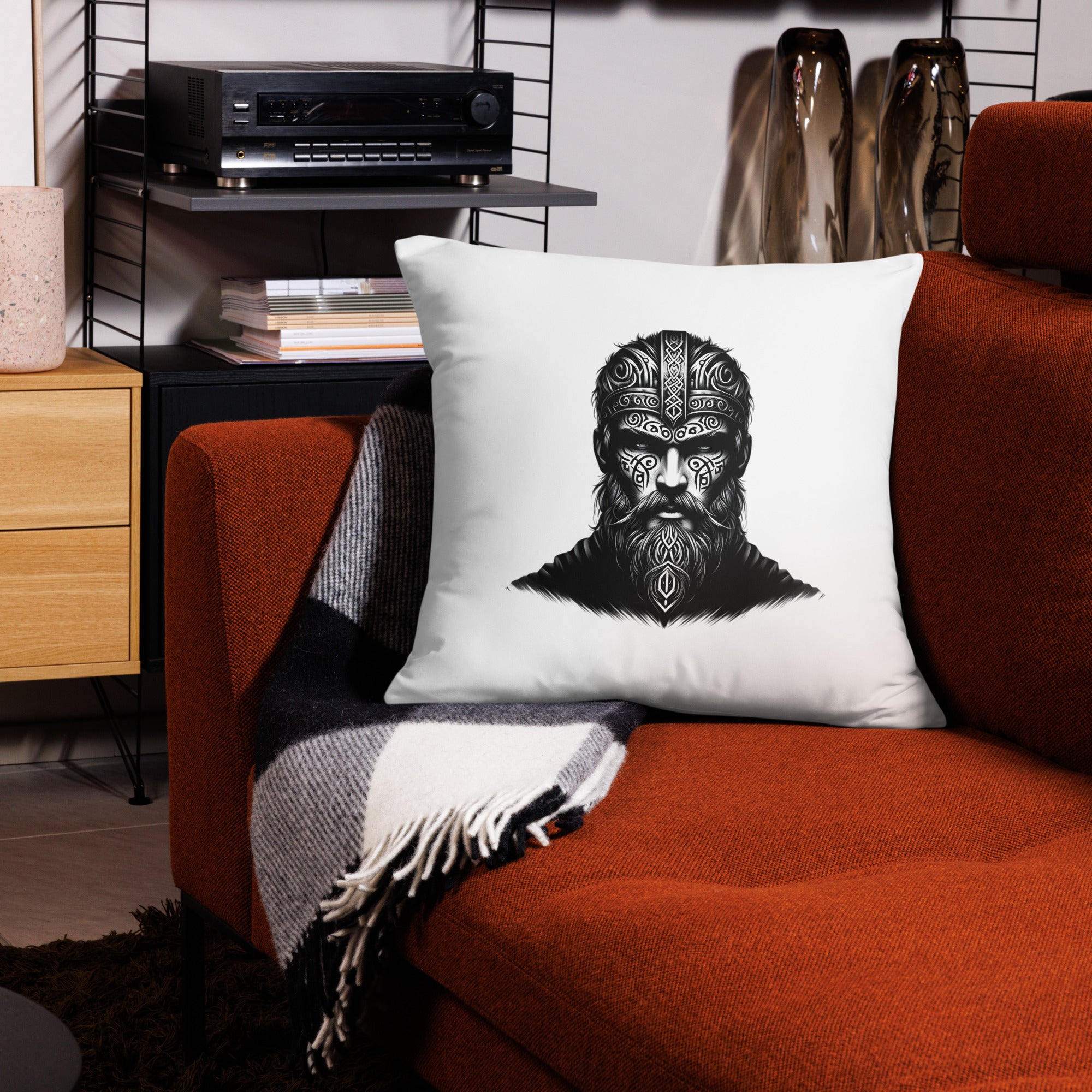 Viking Unyielding - All-Over Cushion Valhalla Talisman Norse Design