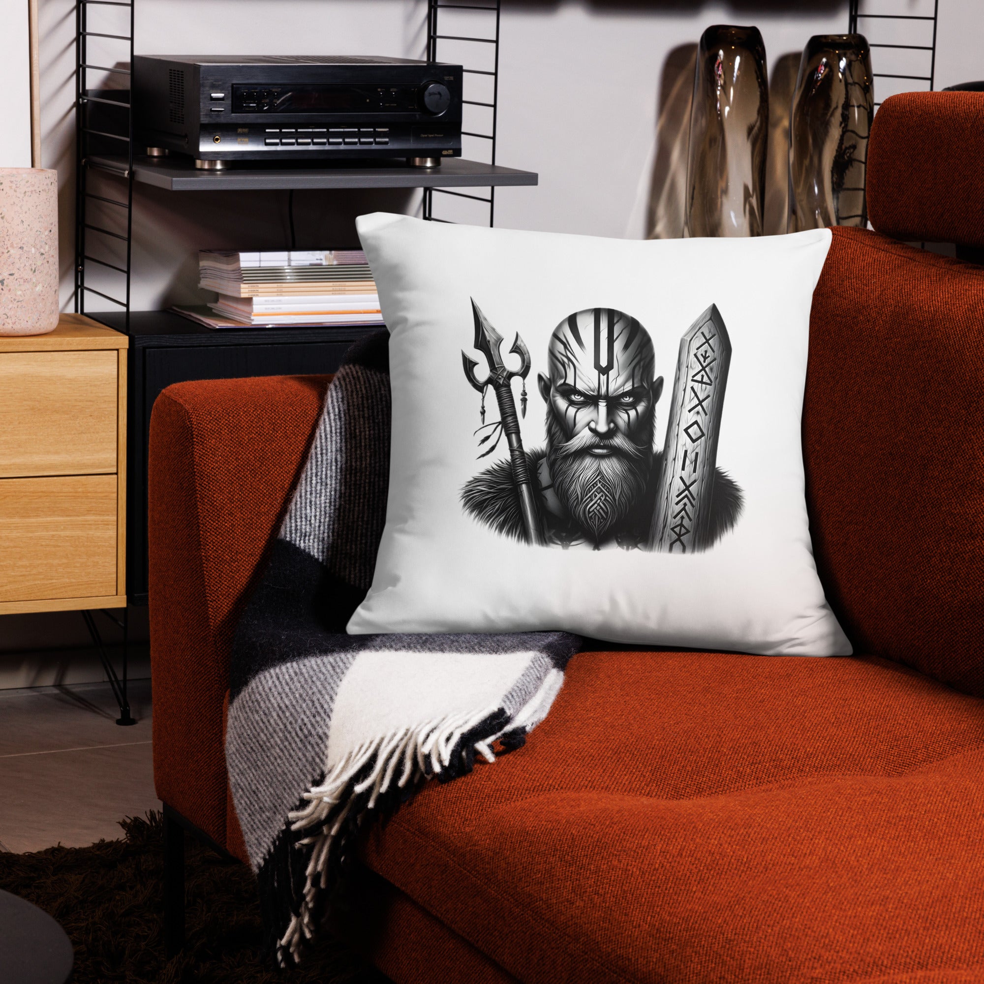 Viking Strength -  All-Over Cushion Valhalla Talisman Norse Design