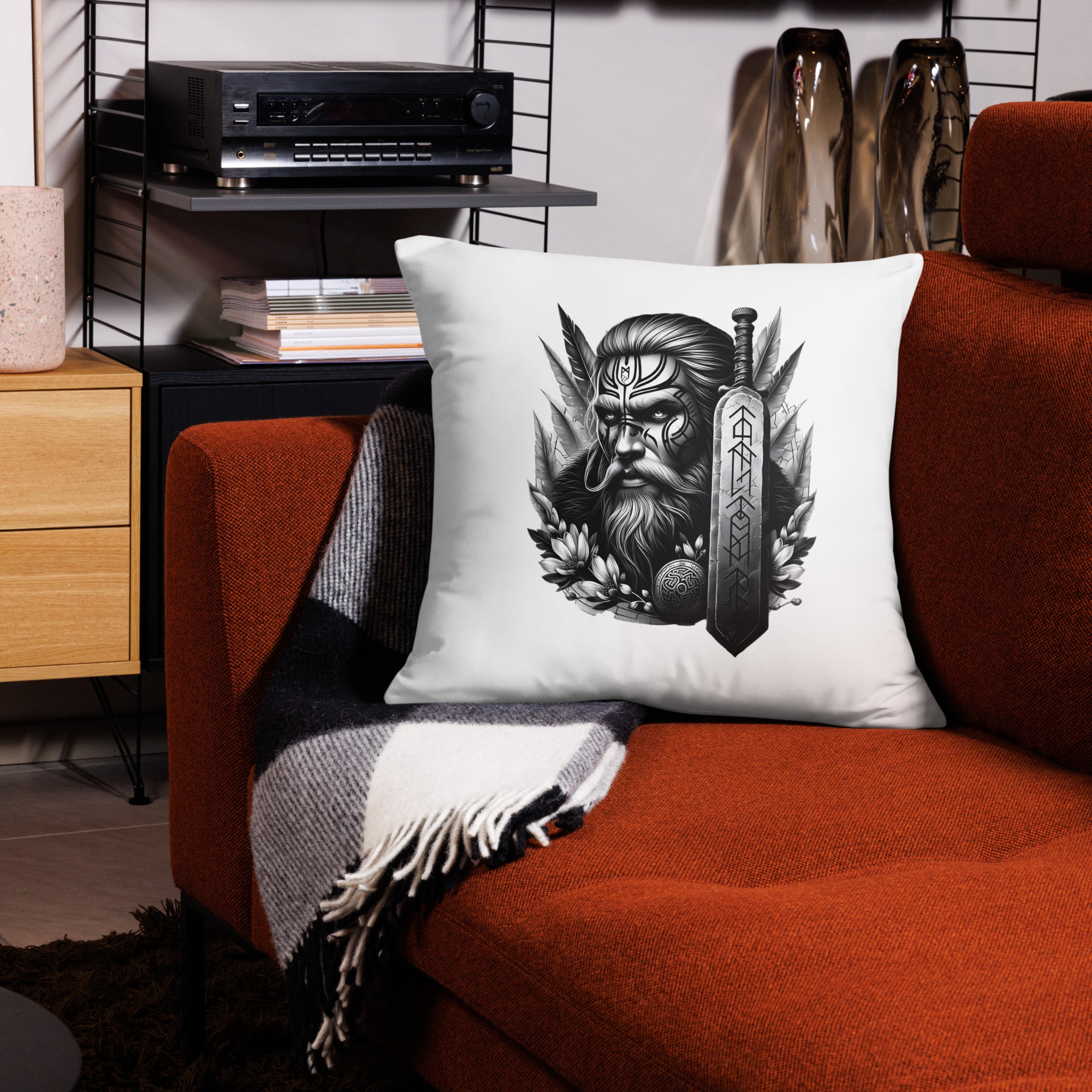 Viking Valiant -  All-Over Cushion Valhalla Talisman Norse Design