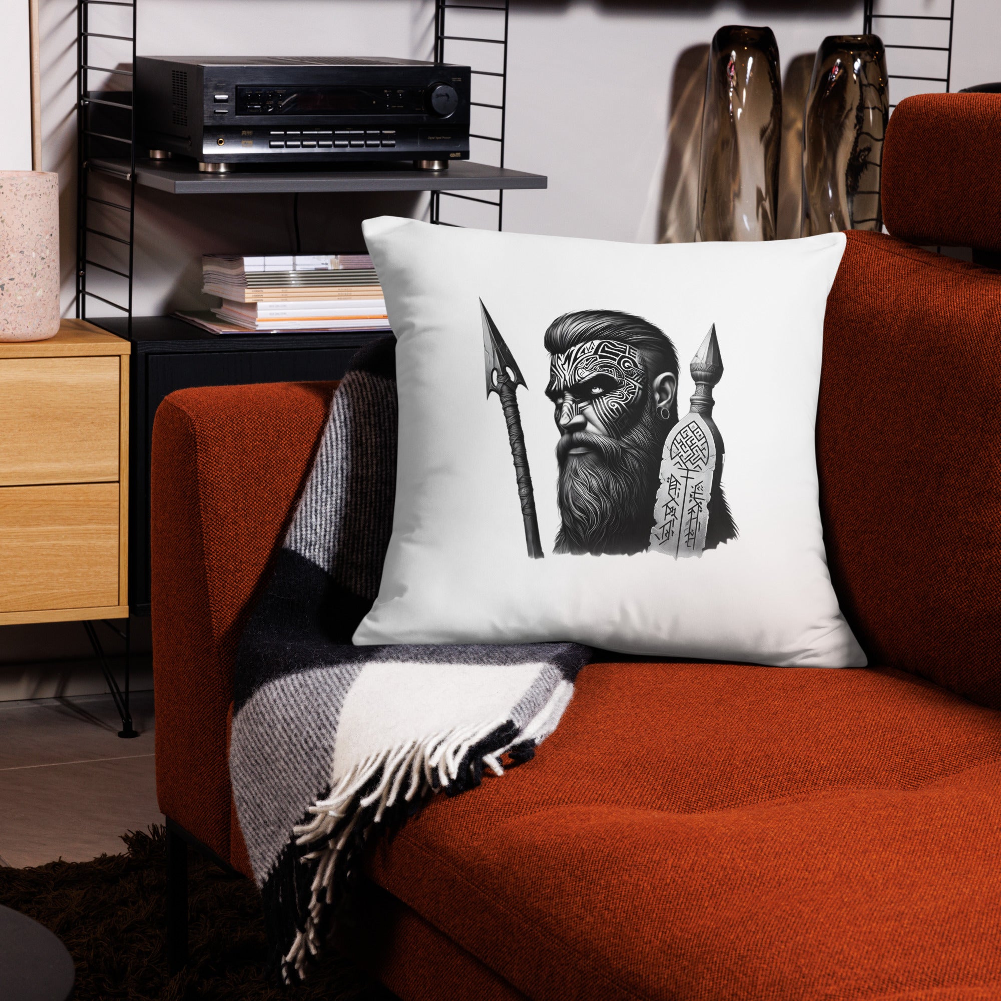 Viking Tenacity -  All-Over Cushion Valhalla Talisman Norse Design