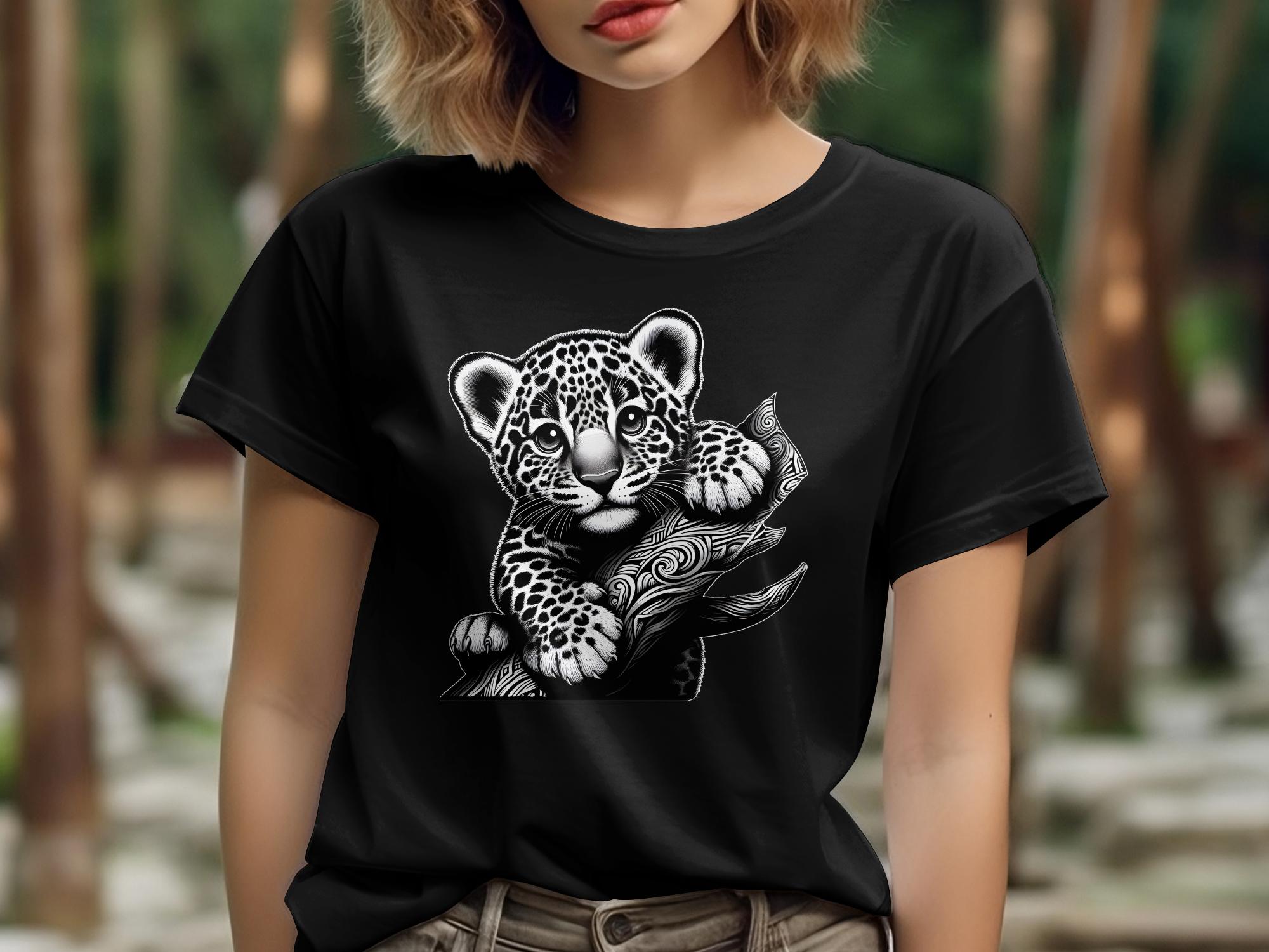 Leopard Bonsai - Coloured Gildan T-Shirt Realistic Animal Talisman Unisex Cute Tee Graphic Design