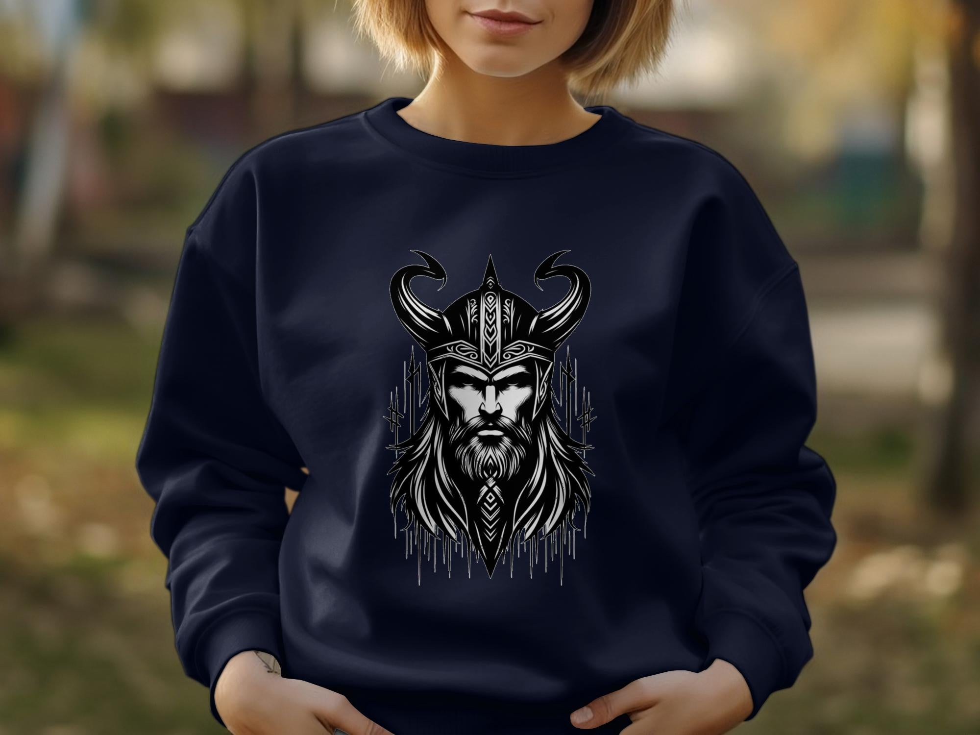 Viking Zeal - Coloured Gildan Sweatshirt Realistic Norse Talisman Men Women Unisex Valhalla Tee Graphic Design