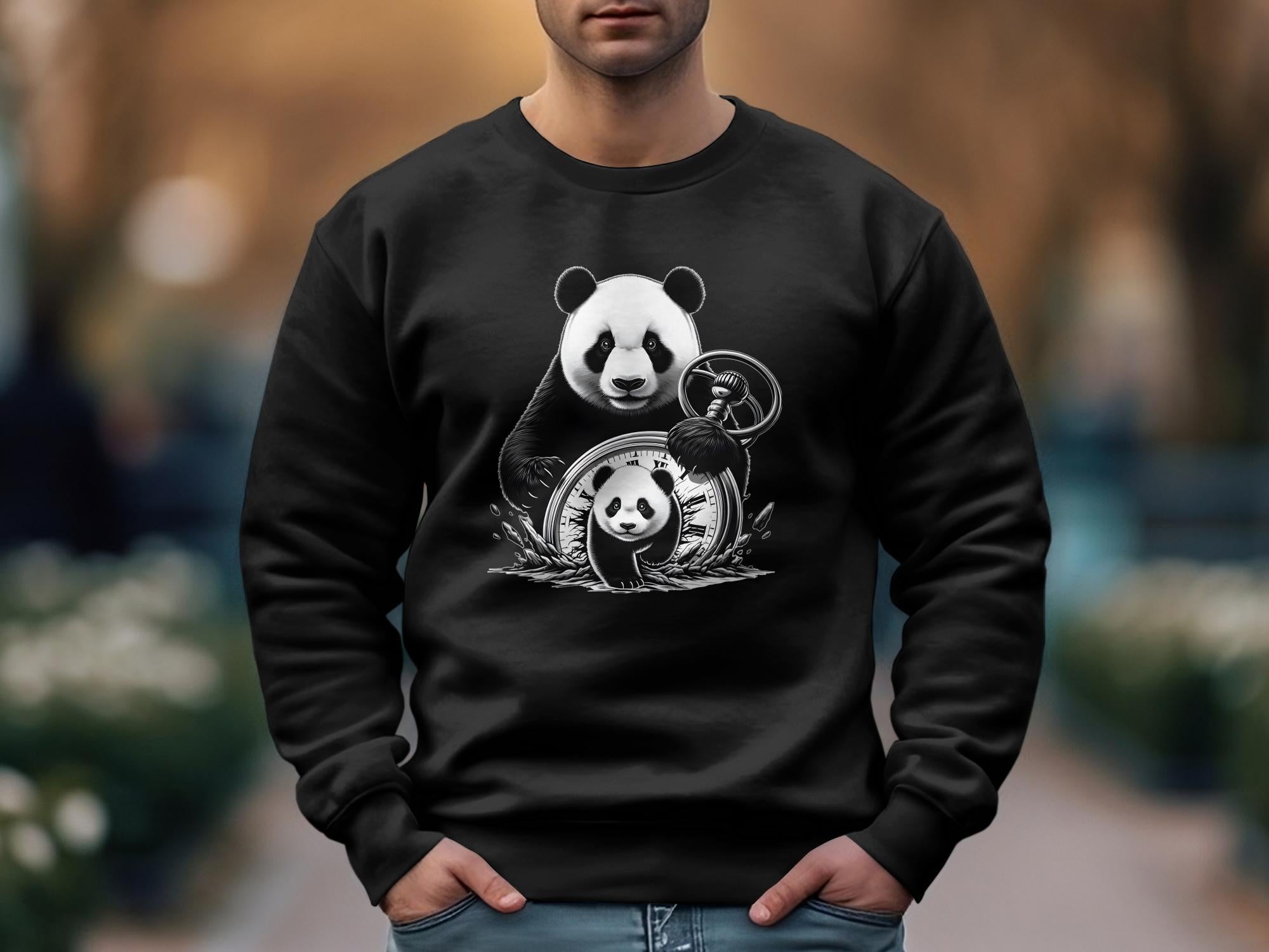 Panda - Coloured Gildan Sweatshirt Realistic Animal Talisman Unisex Cute Tee Graphic Design