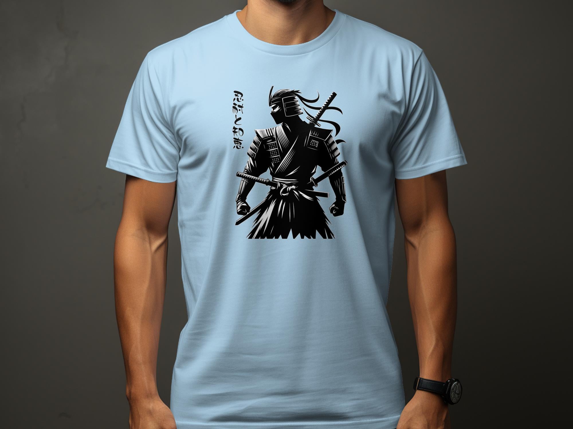 Samurai Ninja - Coloured Gildan T-Shirt Japanese Talisman Unisex Cultural Symbolic Graphic Design