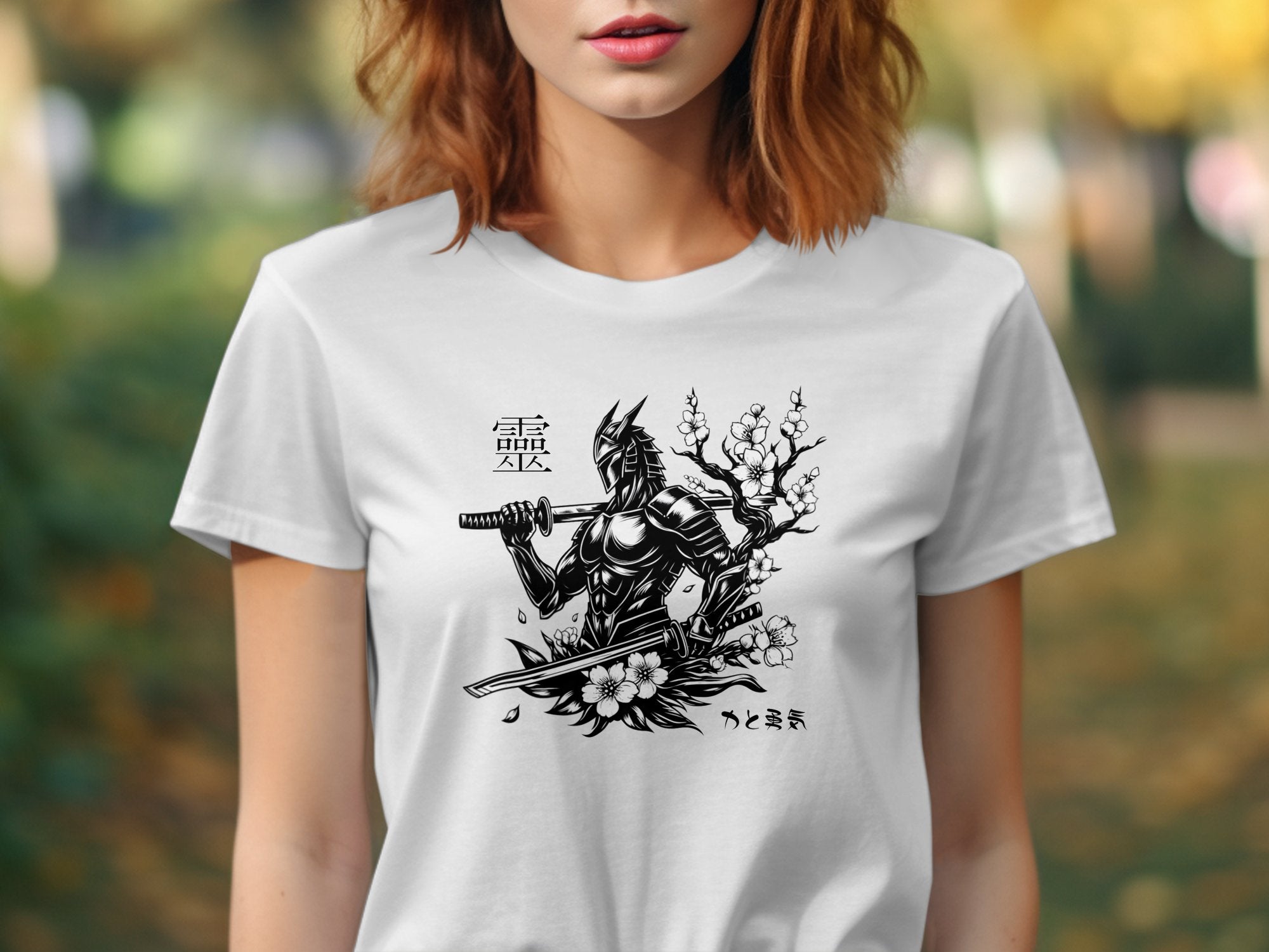 Samurai Ninja - Coloured Gildan T-Shirt Japanese Talisman Unisex Cultural Symbolic Graphic Design