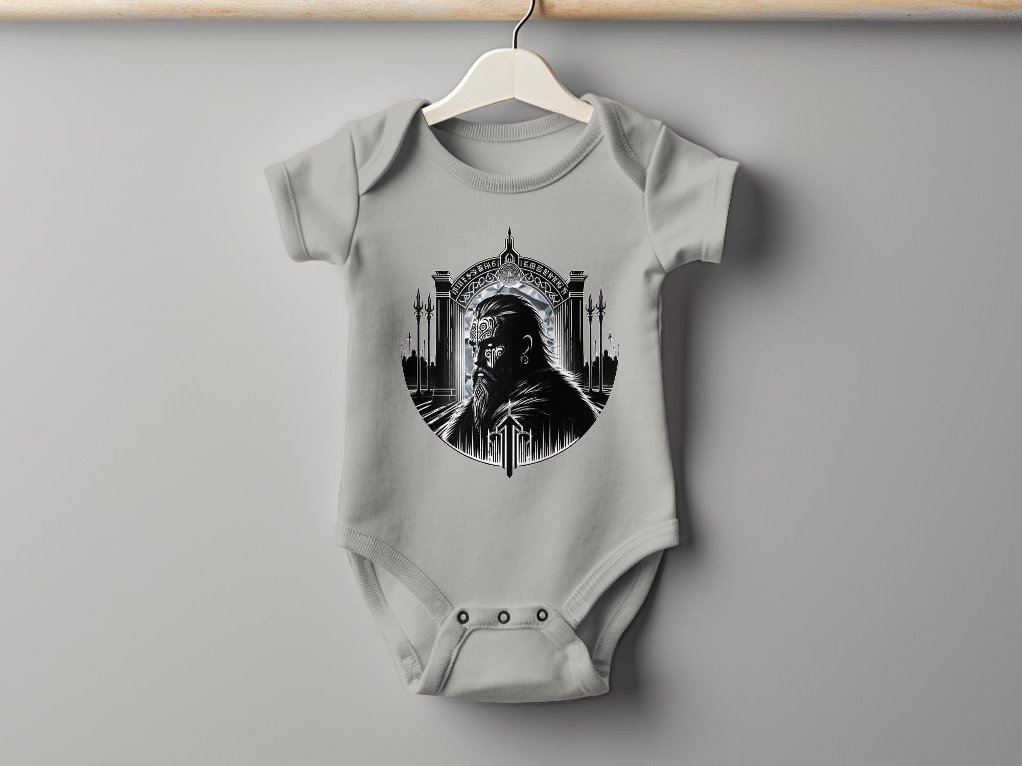 Viking Warrior - Coloured Toddler Bodysuit Realistic Norse Talisman Unisex Valhalla Tee Graphic Design