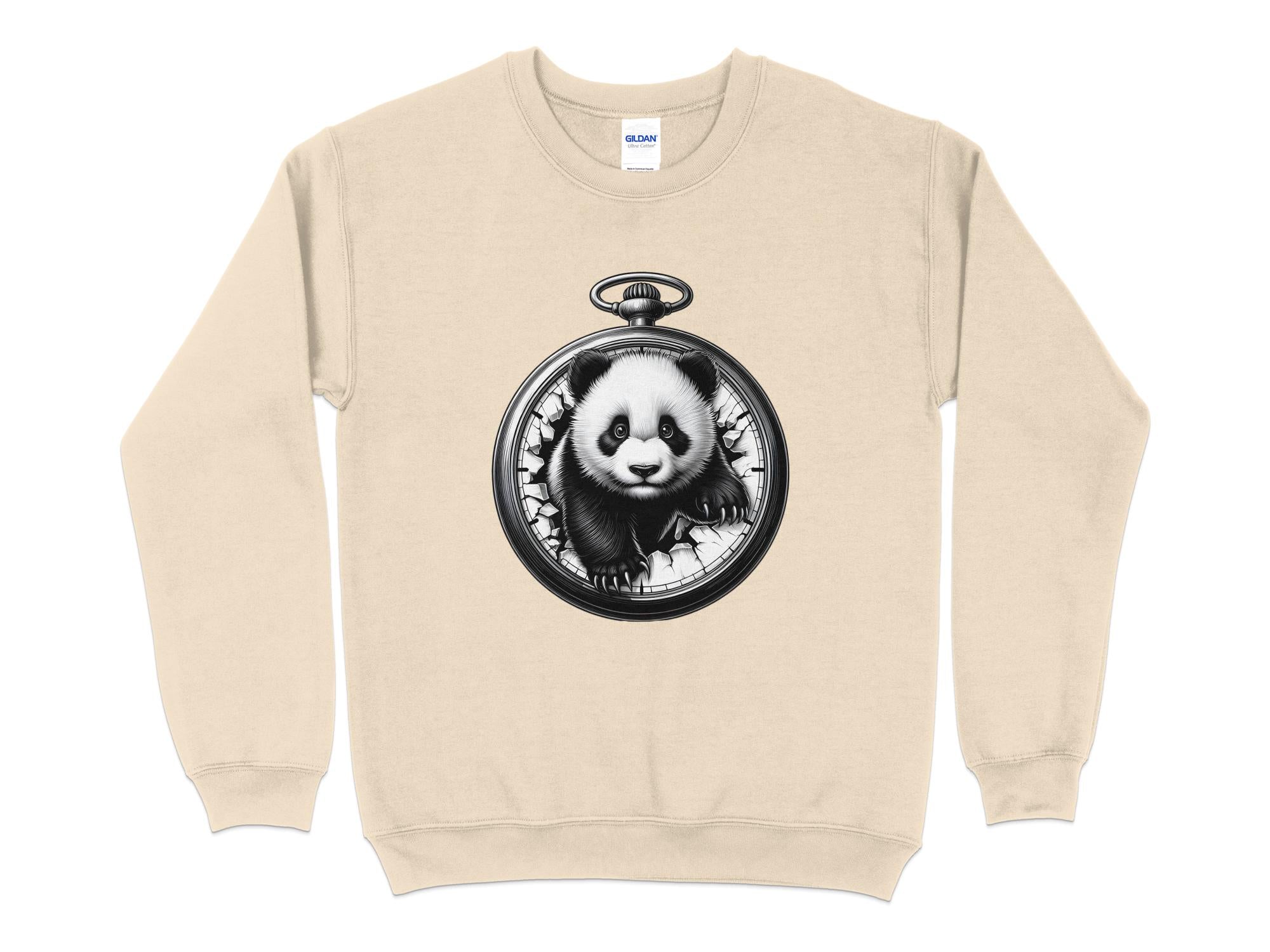 Panda - Coloured Gildan Sweatshirt Realistic Animal Talisman Unisex Cute Tee Graphic Design