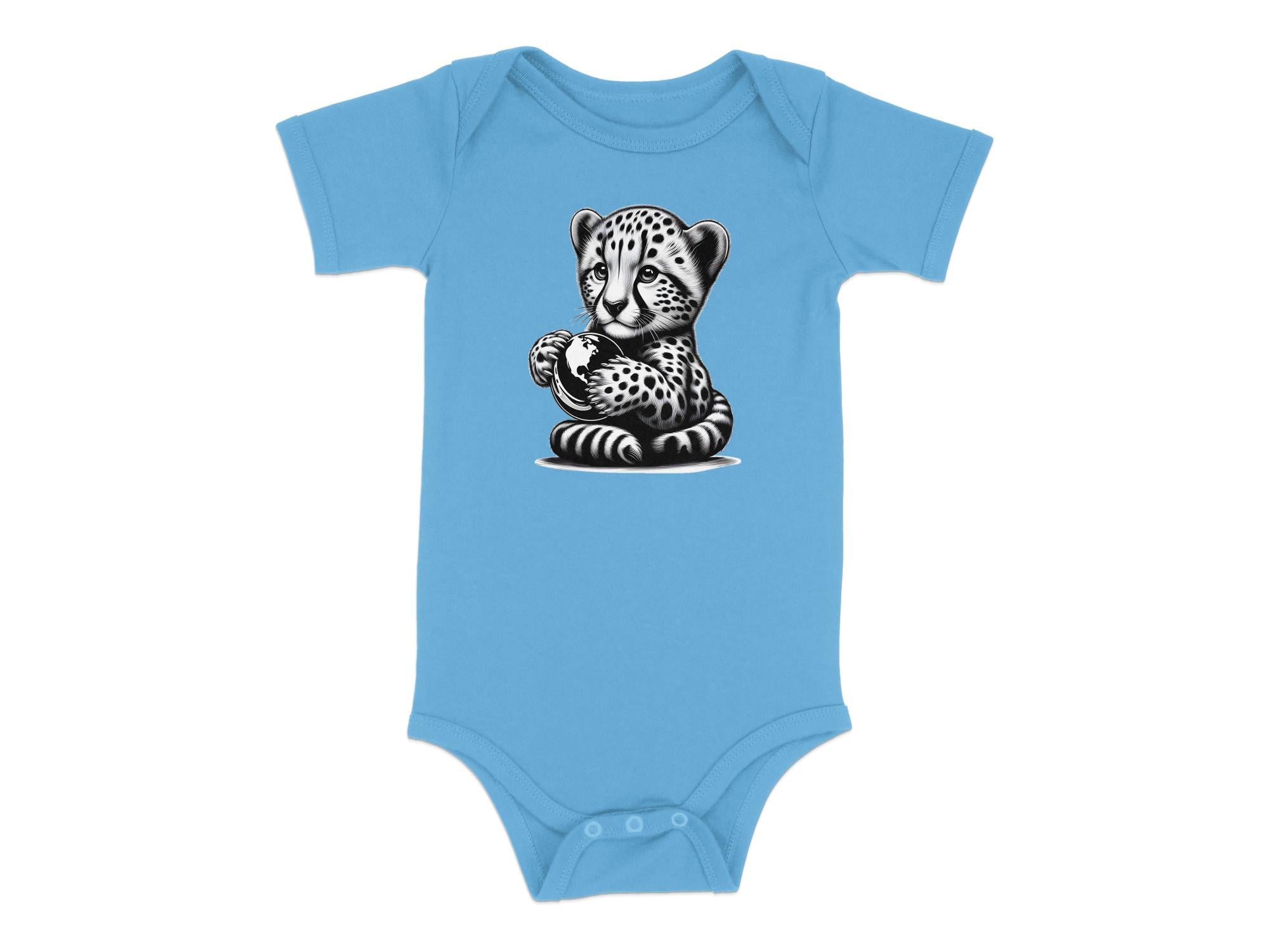 Cheetah World - Coloured Toddler Bodysuit Realistic Animal Talisman Unisex Cute Tee Graphic Design