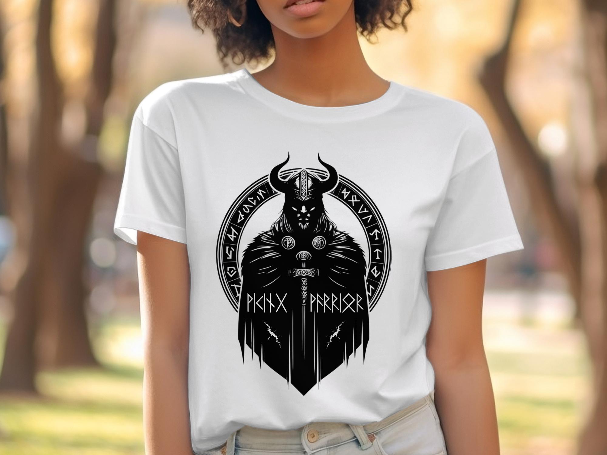 Viking Seer - Coloured Gildan T Shirt Norse Talisman Men Women Unisex Valhalla Tee