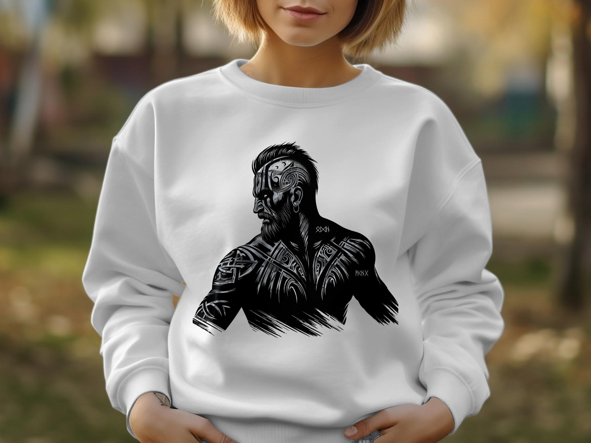 Viking Bravery - Coloured Gildan Sweatshirt Norse Talisman Men Women Unisex Valhalla Tee