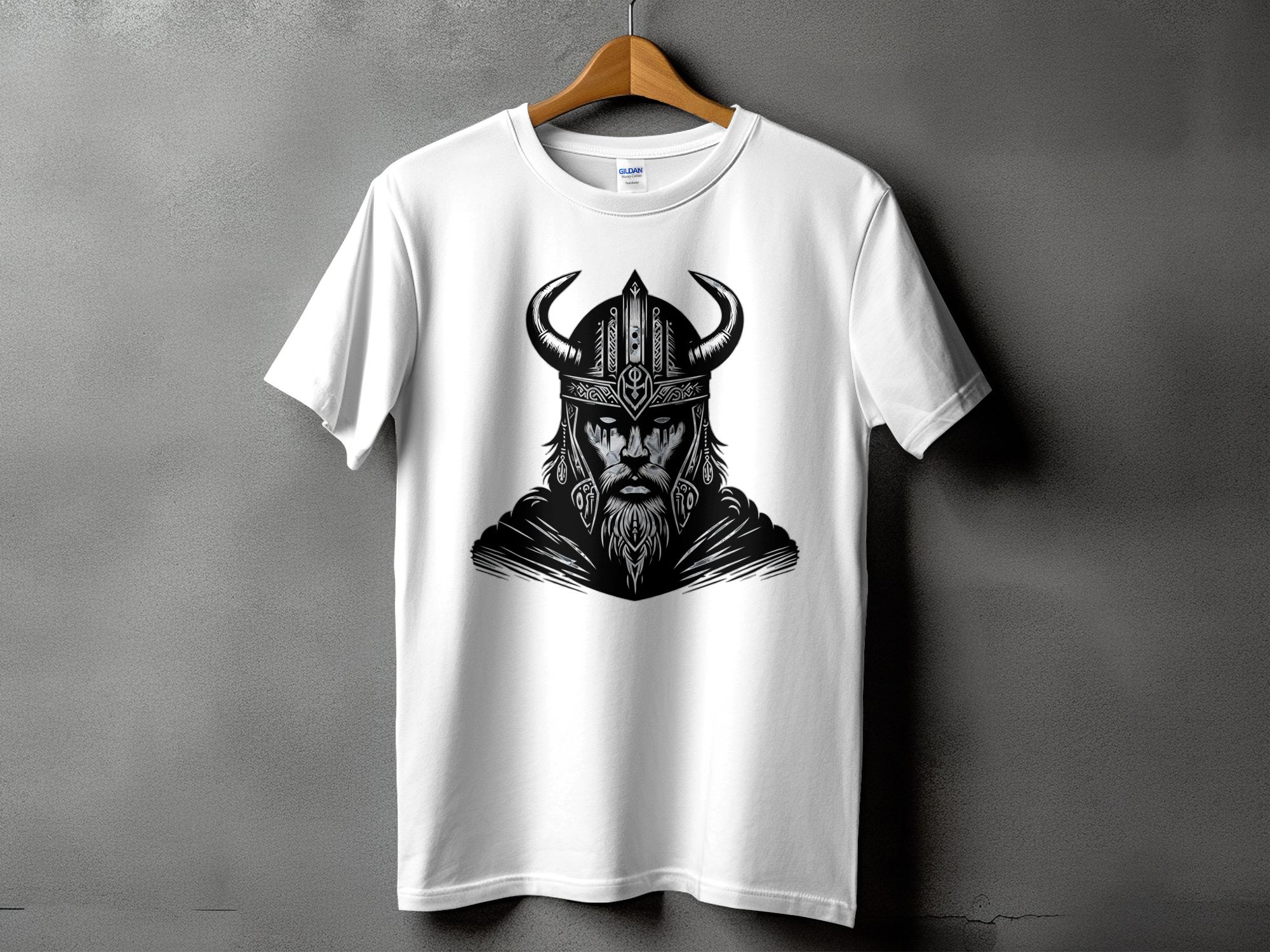 Viking Iron Will - Coloured Gildan T Shirt Realistic Norse Talisman Men Women Unisex Valhalla Tee Graphic Design