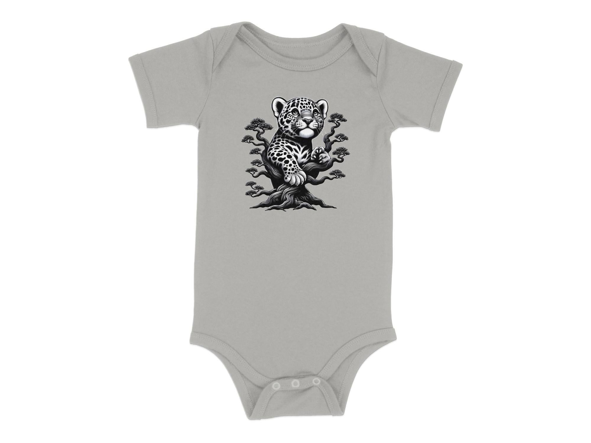 Leopard Bonsai - Coloured Toddler Bodysuit Realistic Animal Talisman Unisex Cute Tee Graphic Design