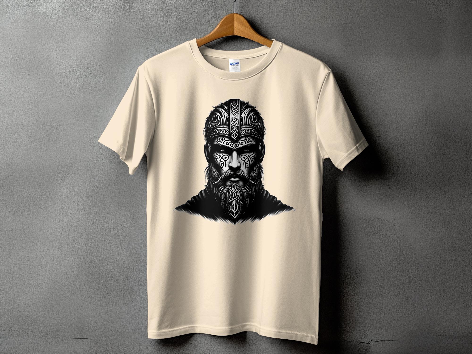 Viking Unyielding - Coloured Gildan T Shirt Realistic Norse Talisman Men Women Unisex Valhalla Tee Graphic Design