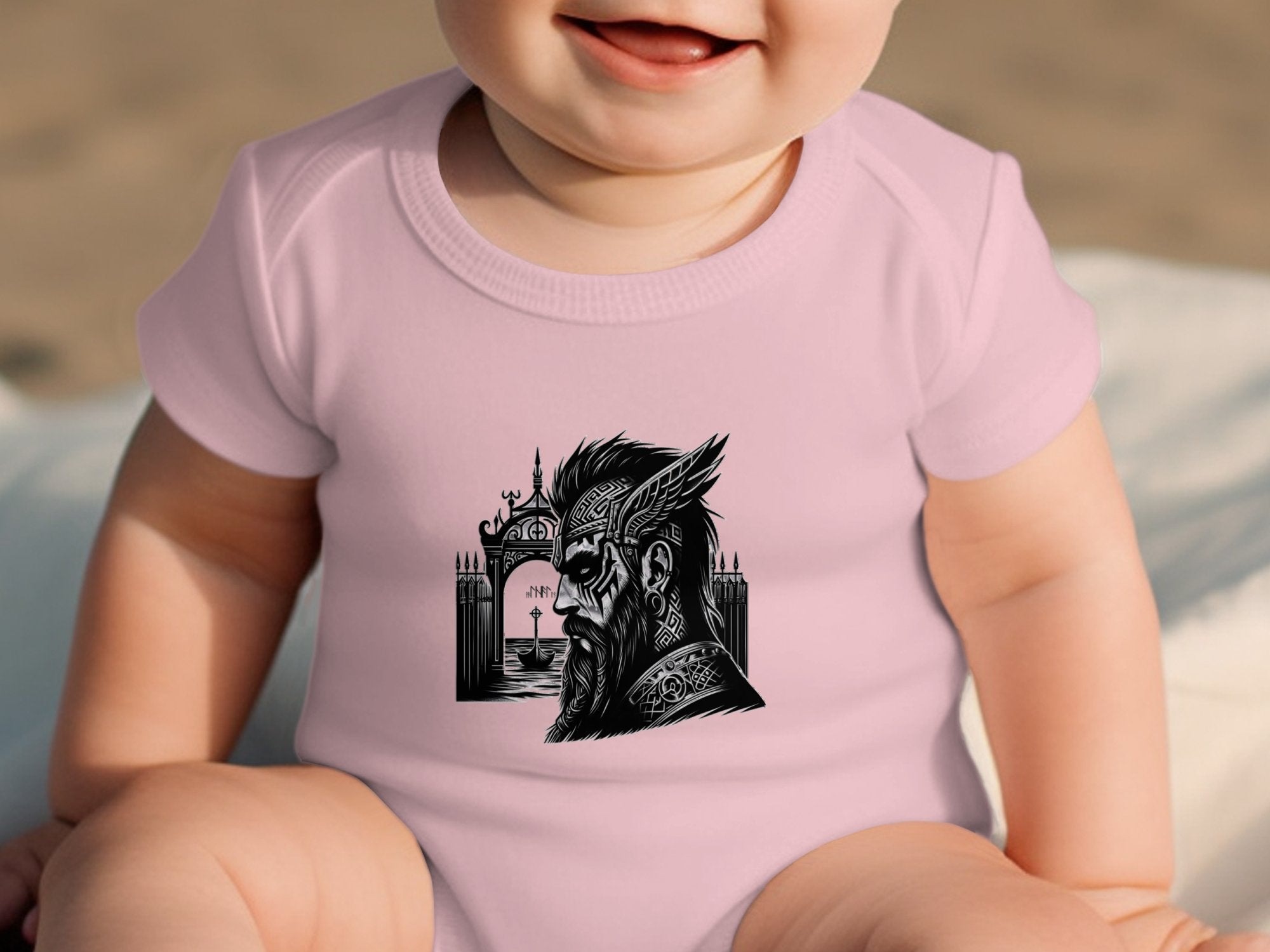 Viking Acceptance - Coloured Toddler Bodysuit Realistic Norse Talisman Unisex Valhalla Tee Graphic Design