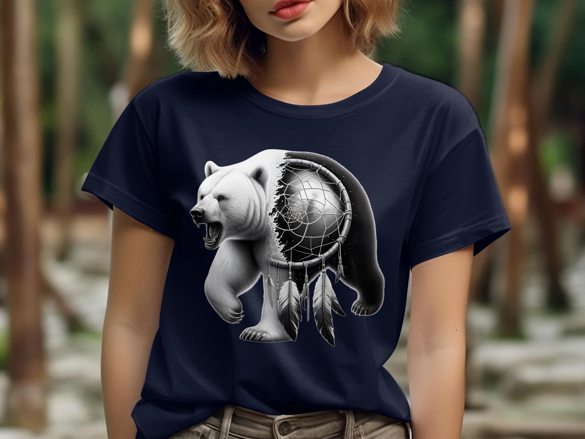 Dreamcatcher Bear - Coloured Gildan T-Shirt Realistic Native American Talisman Unisex Mythology Tee Graphic Design