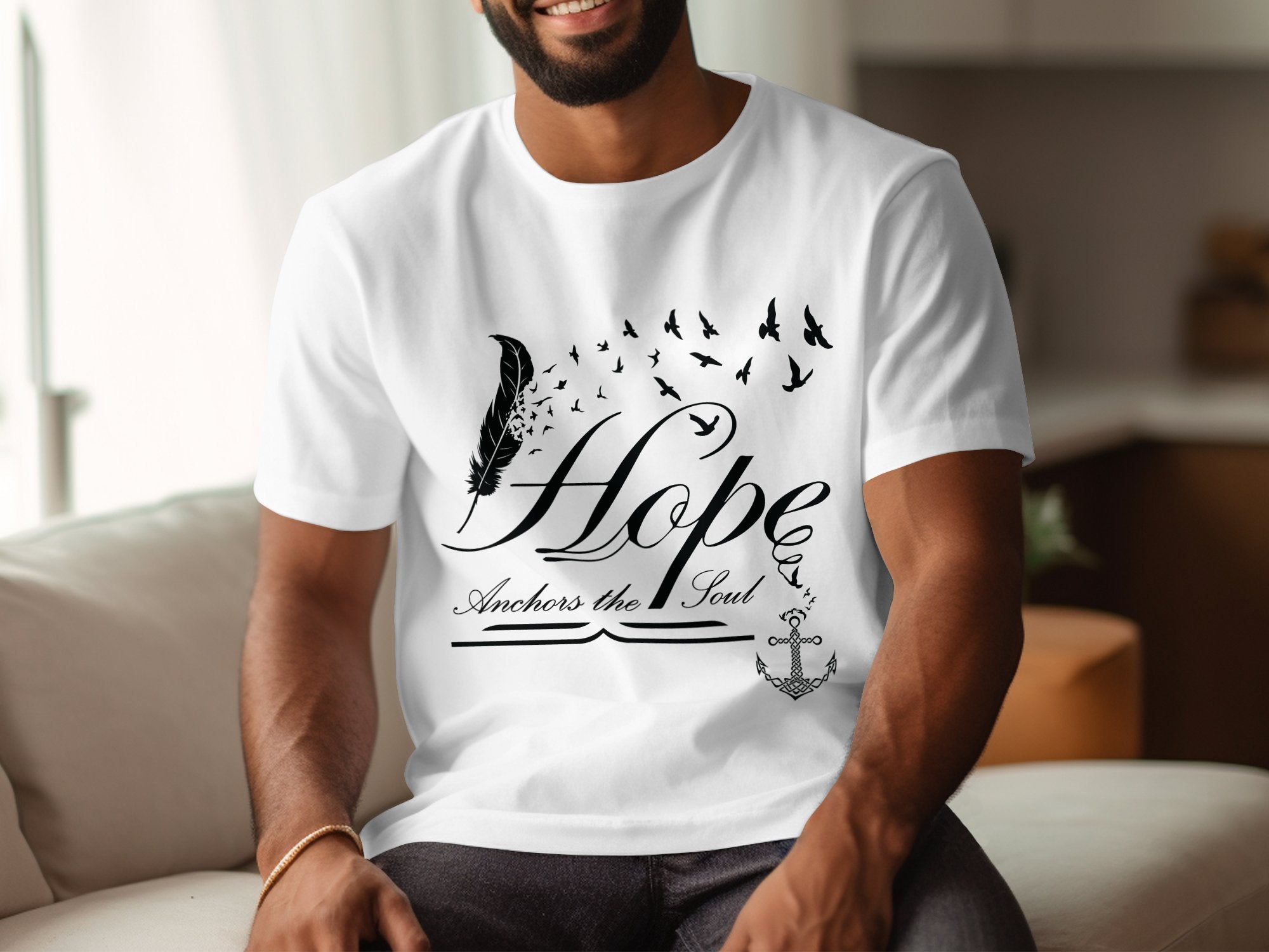 Hope Empowerment - White Gildan T Shirt Inspirational Talisman Men Women Unisex Tee Graphic Design