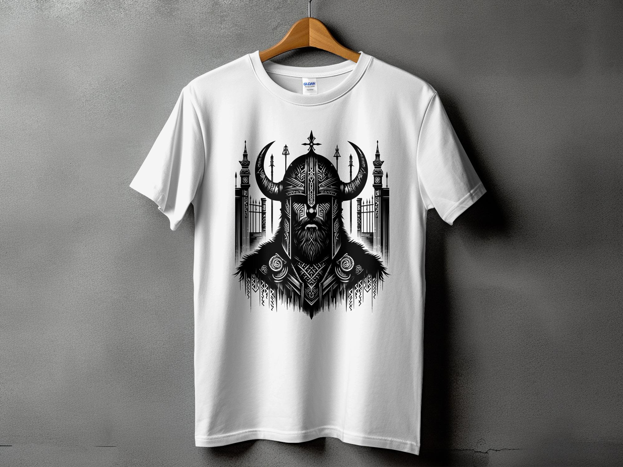 Viking Resolve - Coloured Gildan T Shirt Realistic Norse Talisman Men Women Unisex Valhalla Tee Graphic Design