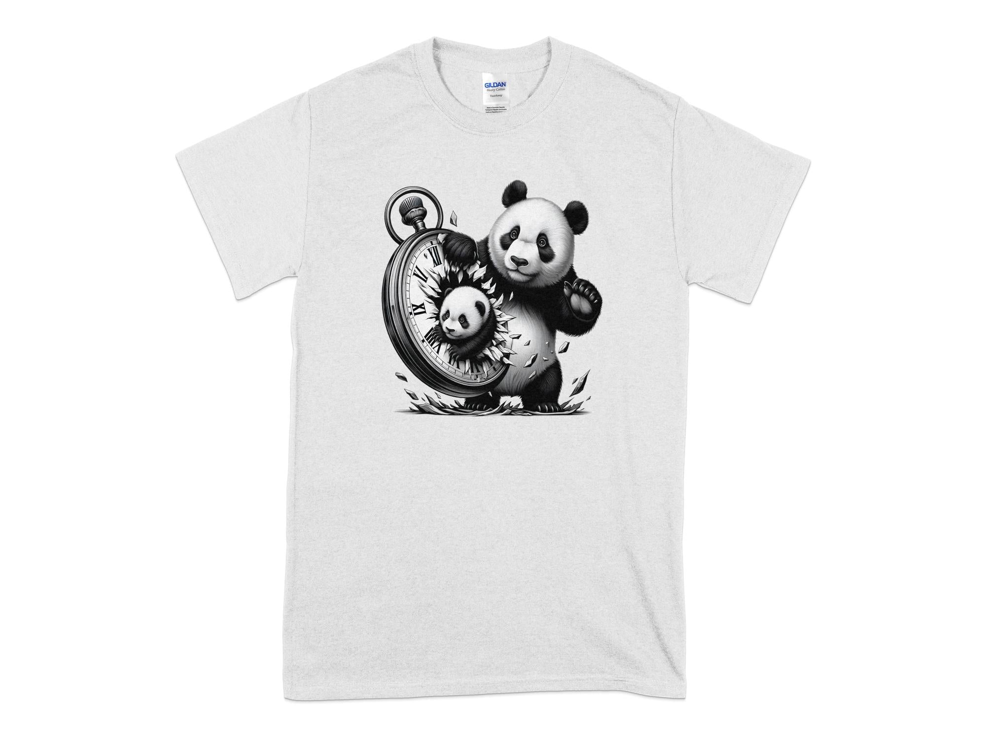 Panda - Coloured Gildan T-Shirt Realistic Animal Talisman Unisex Cute Tee Graphic Design