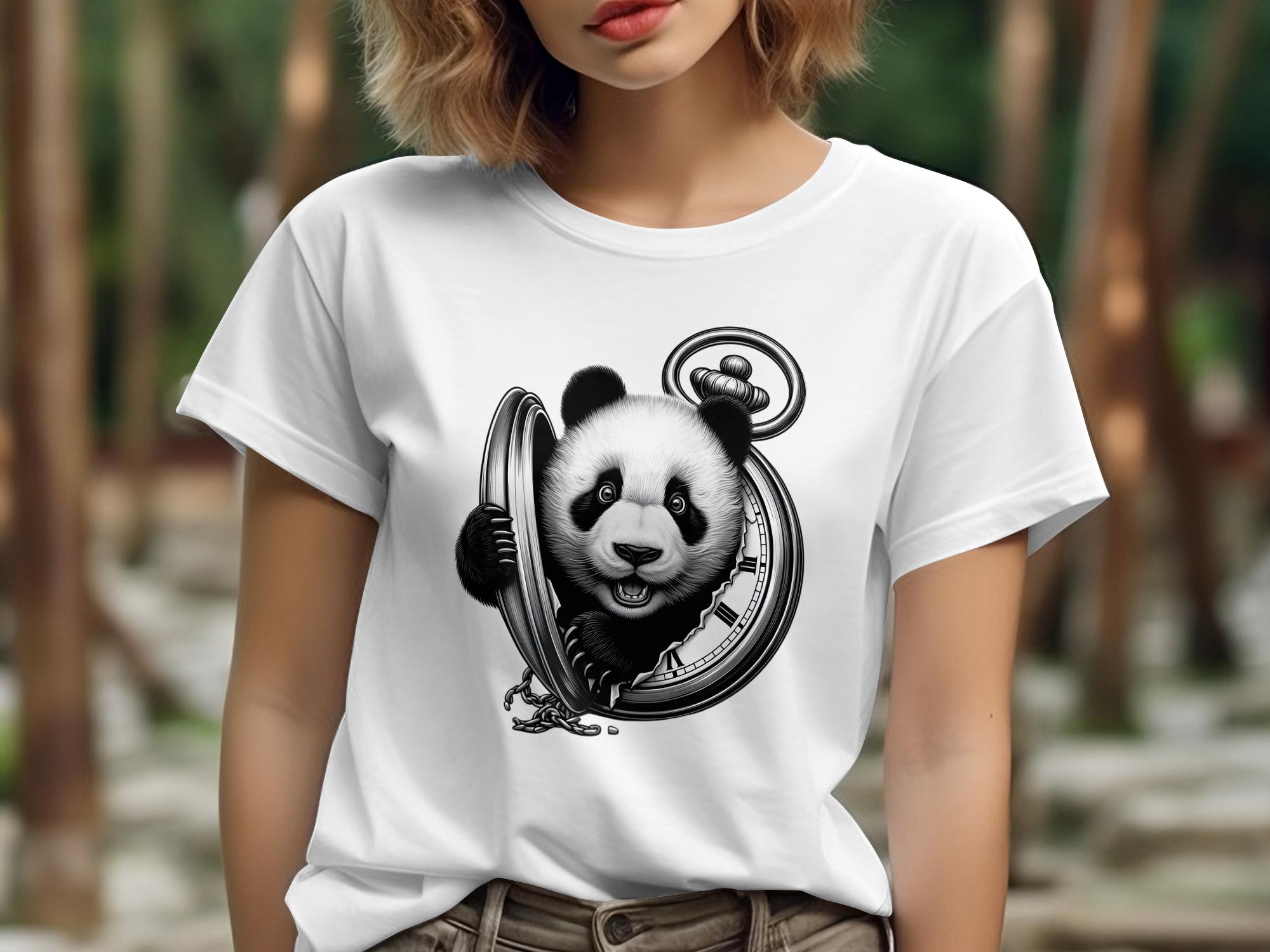 Panda - Coloured Gildan T-Shirt Realistic Animal Talisman Unisex Cute Tee Graphic Design