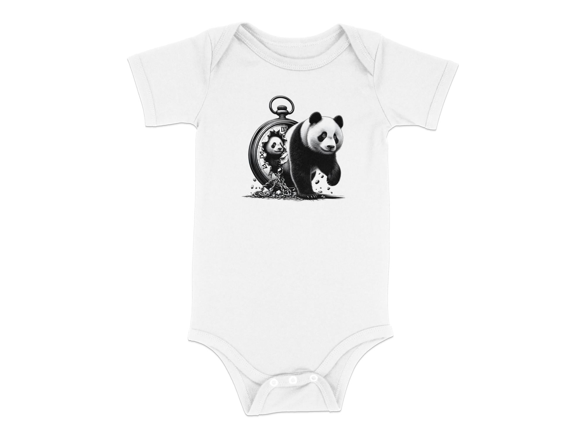 Panda - Coloured Toddler Bodysuit Realistic Animal Talisman Unisex Cute Tee Graphic Design