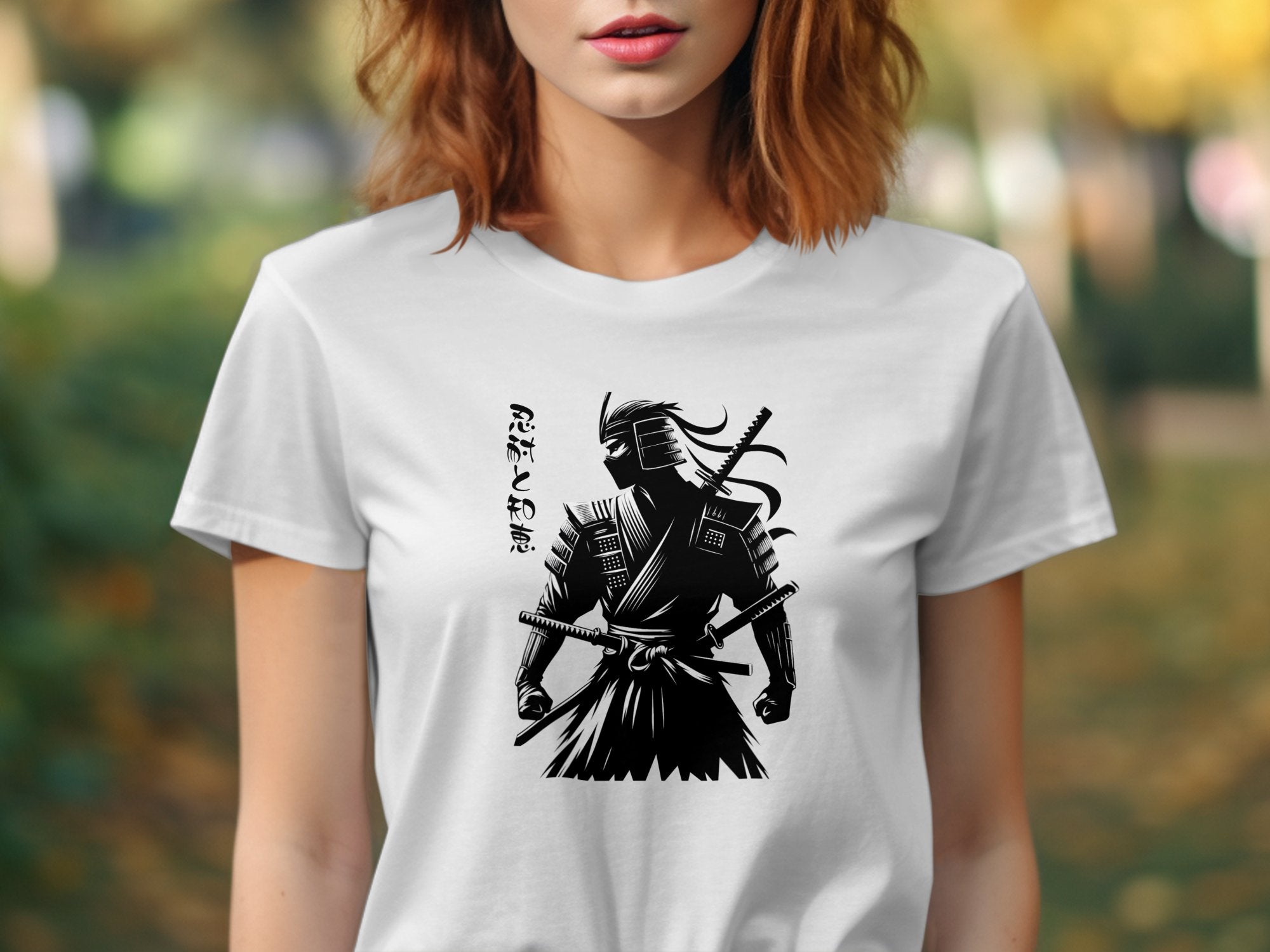 Samurai Ninja - Coloured Gildan T-Shirt Japanese Talisman Unisex Cultural Symbolic Graphic Design