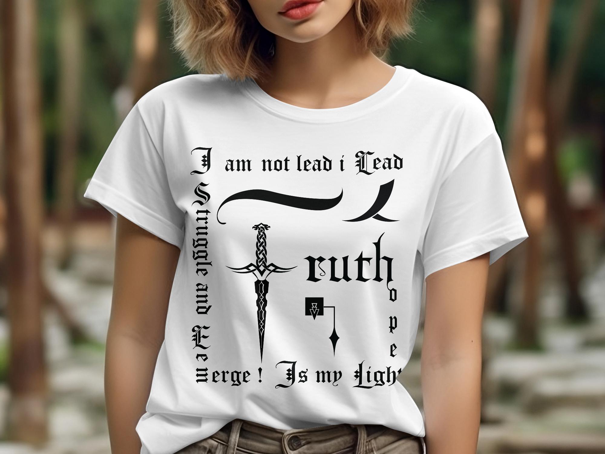 Truth Empowerment - White Gildan T Shirt Inspirational Talisman Men Women Unisex Tee Graphic Design