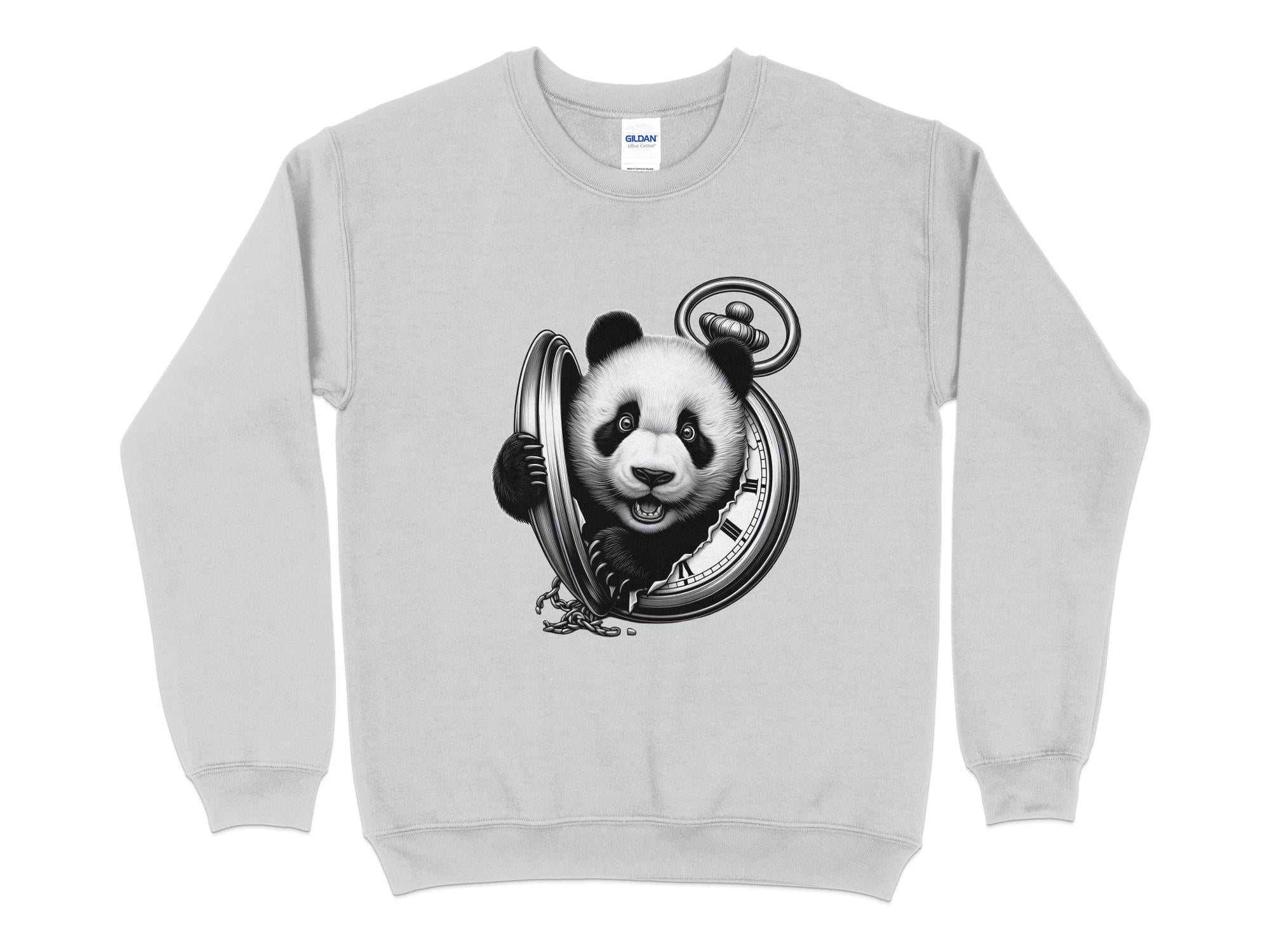 Panda - Coloured Gildan Sweatshirt Realistic Animal Talisman Unisex Cute Tee Graphic Design