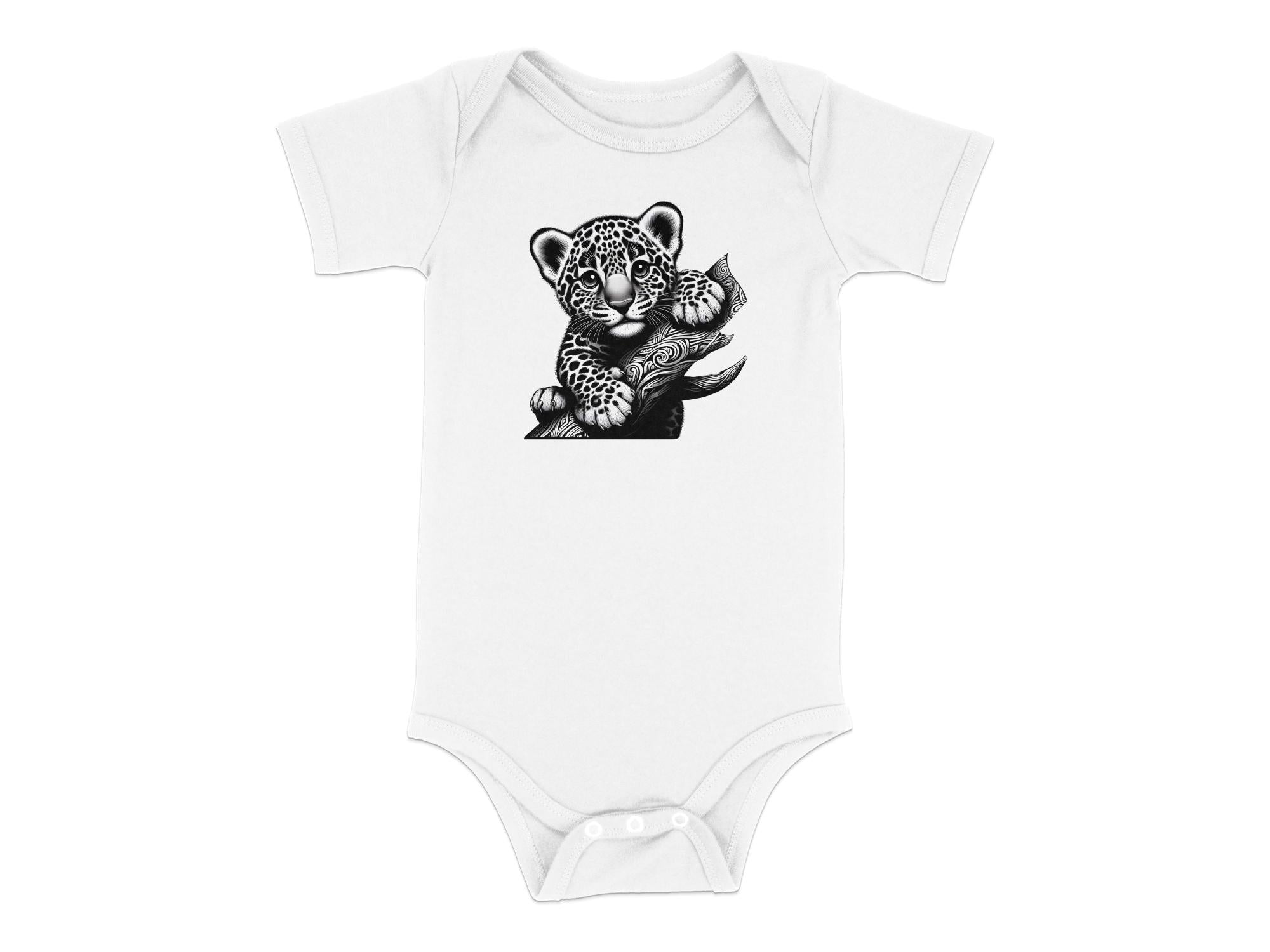 Leopard Bonsai - Coloured Toddler Bodysuit Realistic Animal Talisman Unisex Cute Tee Graphic Design