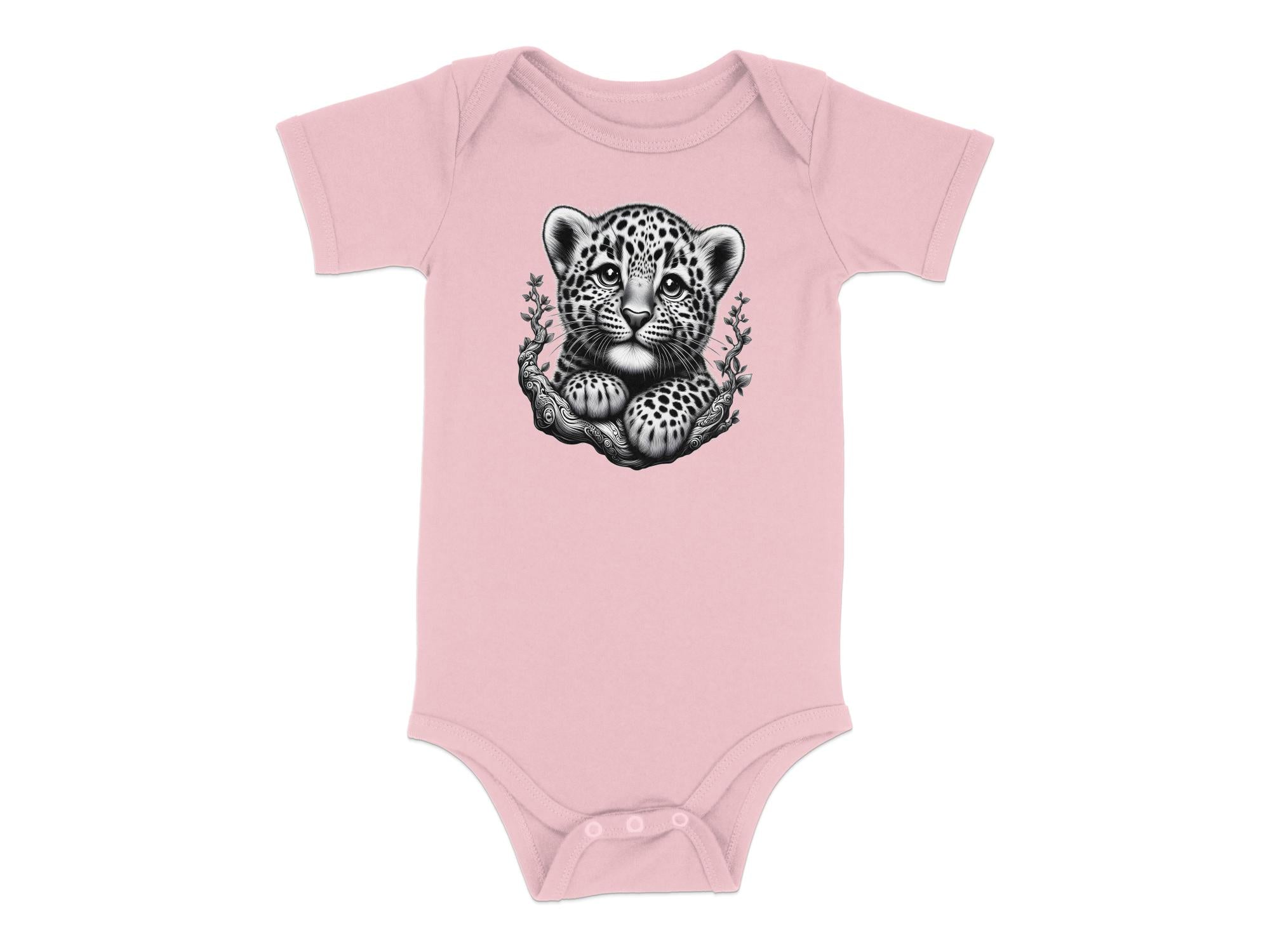 Leopard Bonsai - Coloured Toddler Bodysuit Realistic Animal Talisman Unisex Cute Tee Graphic Design