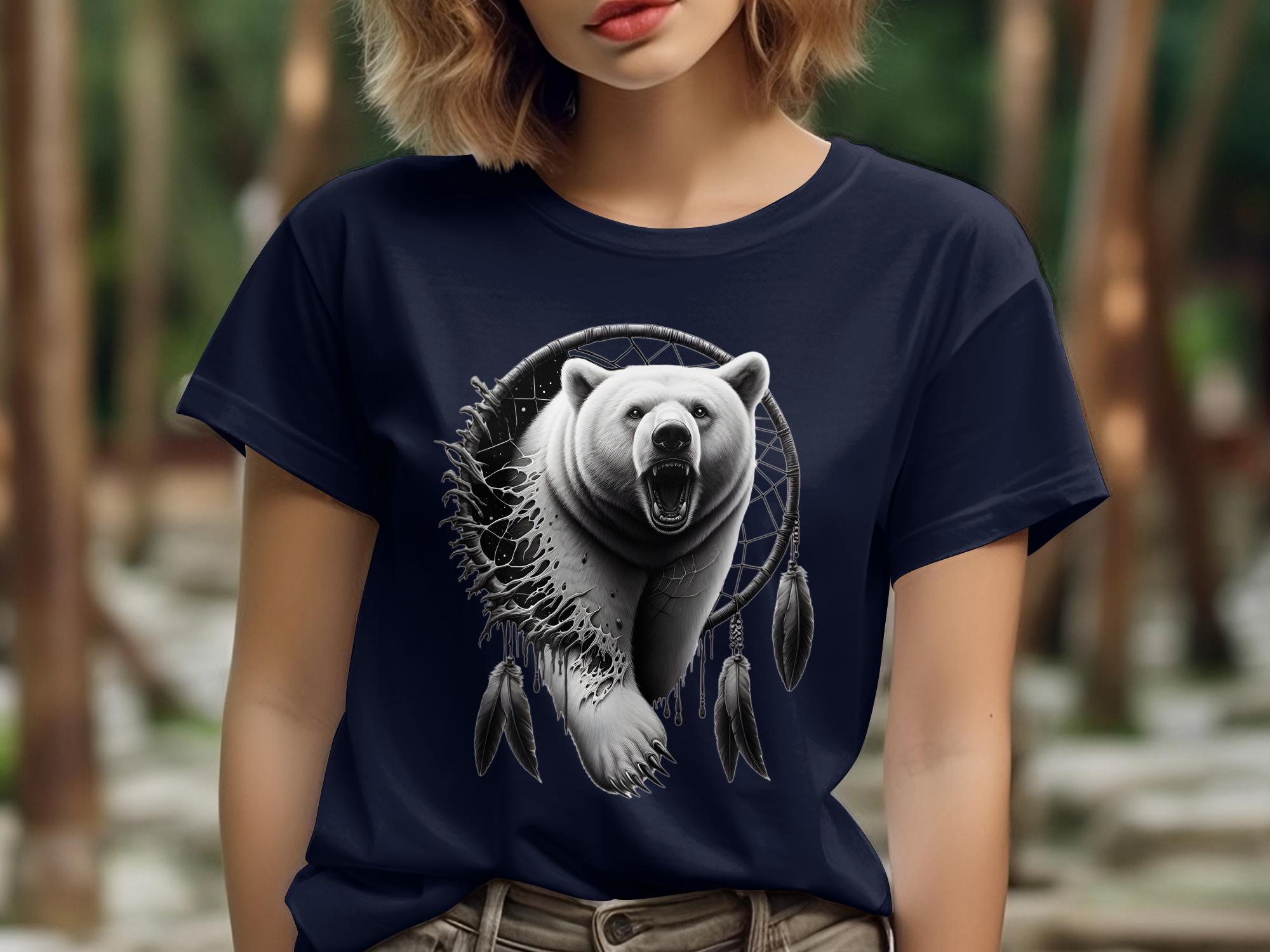 Dreamcatcher Bear - Coloured Gildan T-Shirt Realistic Native American Talisman Unisex Mythology Tee Graphic Design