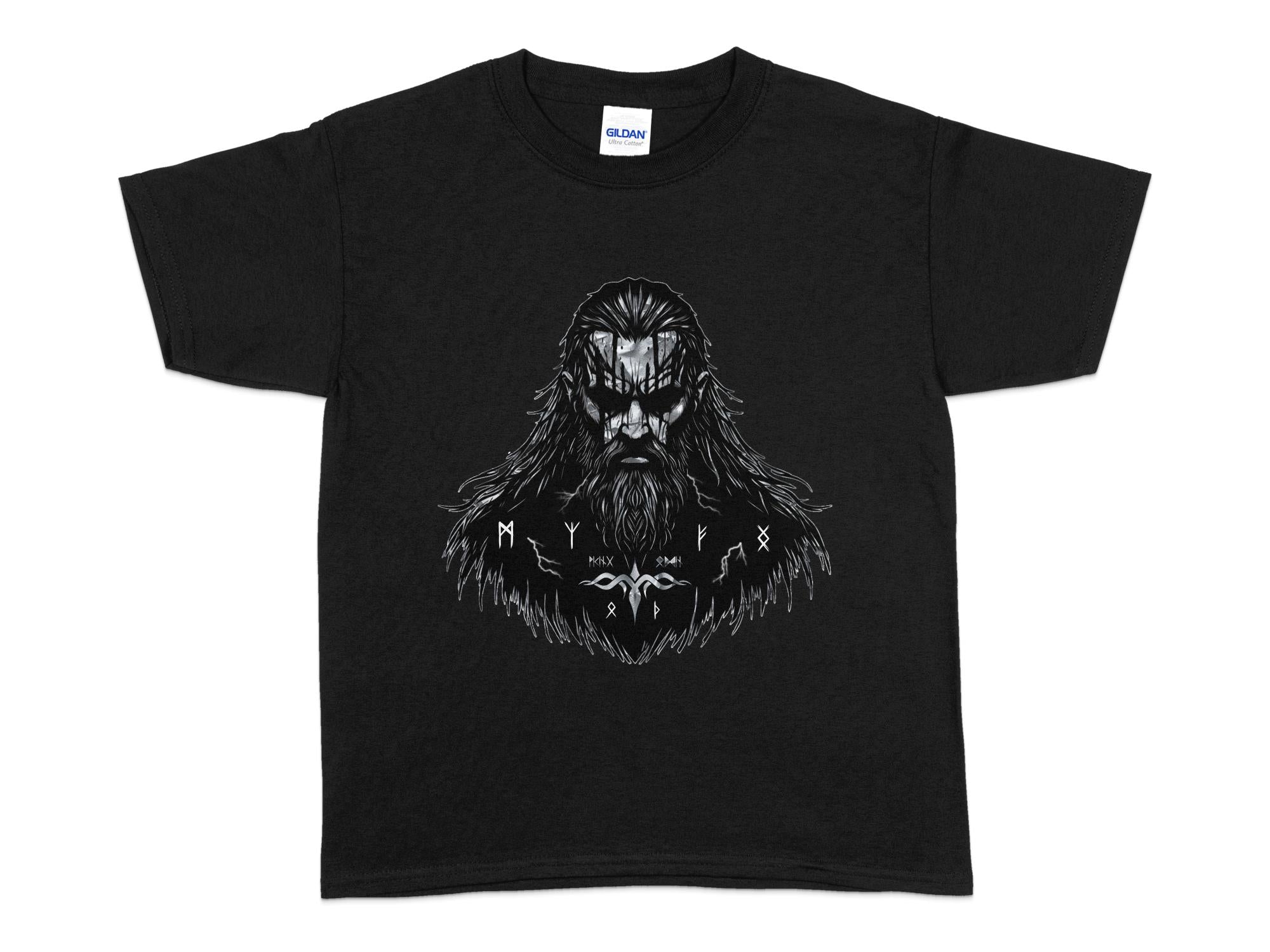 Viking Atonement - Coloured Gildan Kids T Shirt Norse Talisman Unisex Valhalla Tee