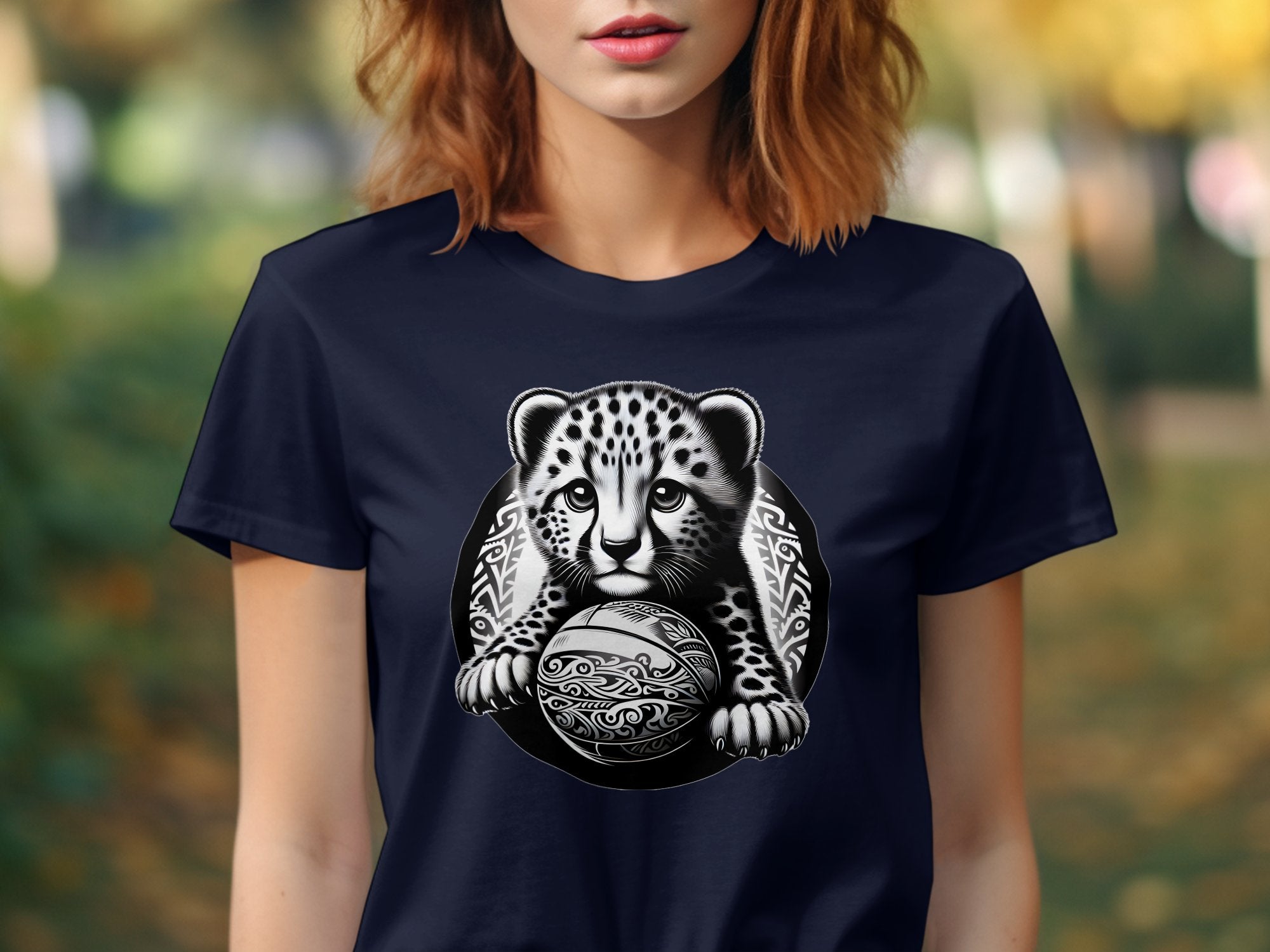 Cheetah World - Coloured Gildan T-Shirt Realistic Animal Talisman Unisex Cute Tee Graphic Design