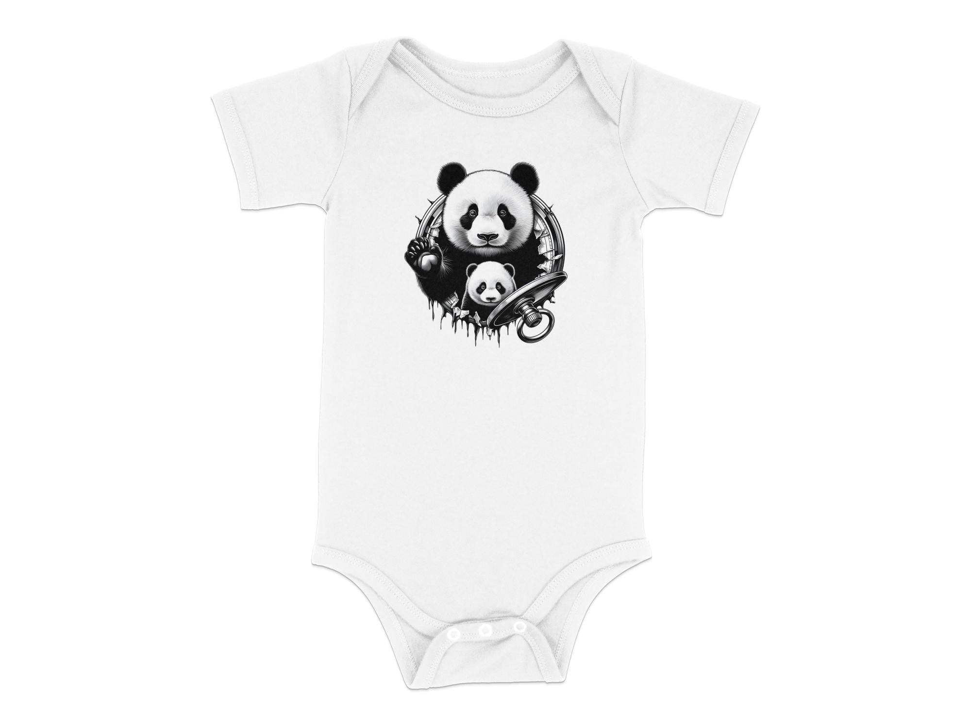 Panda - Coloured Toddler Bodysuit Realistic Animal Talisman Unisex Cute Tee Graphic Design