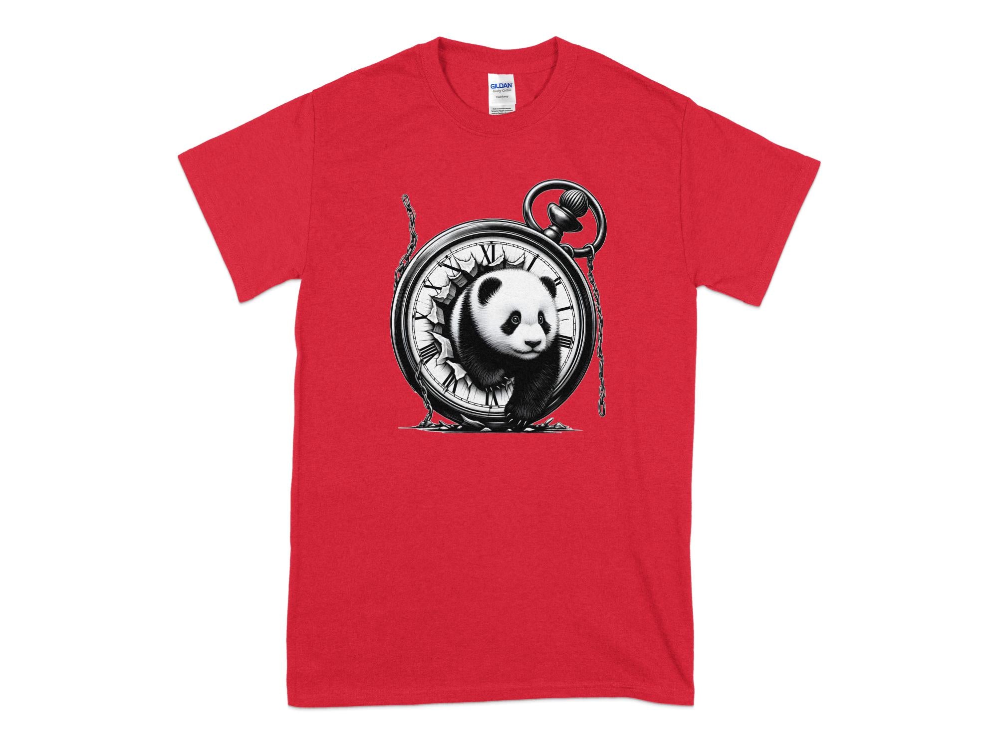 Panda - Coloured Gildan T-Shirt Realistic Animal Talisman Unisex Cute Tee Graphic Design