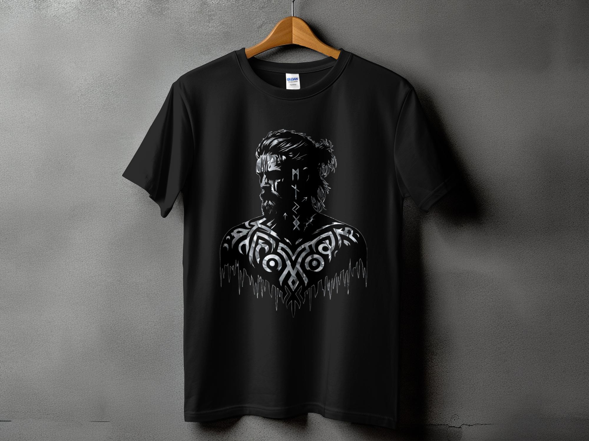 Viking Reflection - Coloured Gildan T Shirt Norse Talisman Men Women Unisex Valhalla Tee