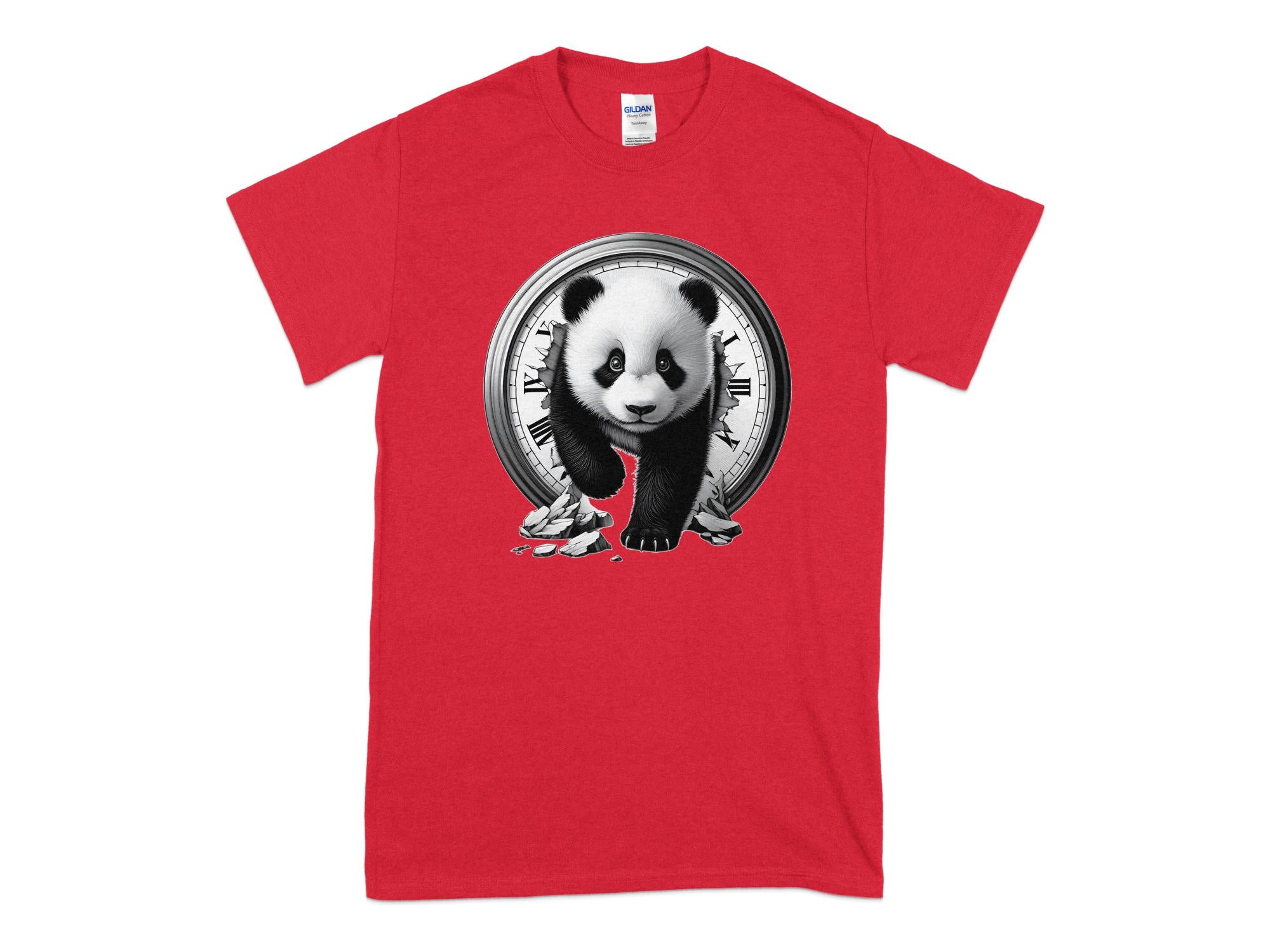 Panda - Coloured Gildan T-Shirt Realistic Animal Talisman Unisex Cute Tee Graphic Design