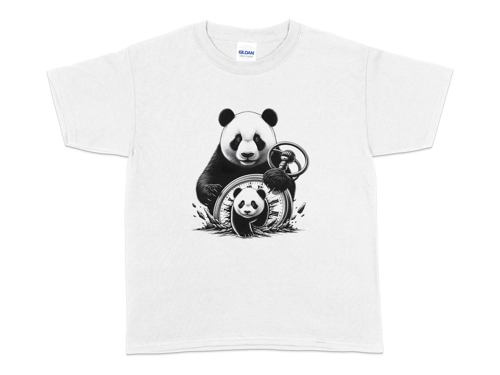 Panda - Coloured Kids T-Shirt Realistic Animal Talisman Unisex Cute Tee Graphic Design