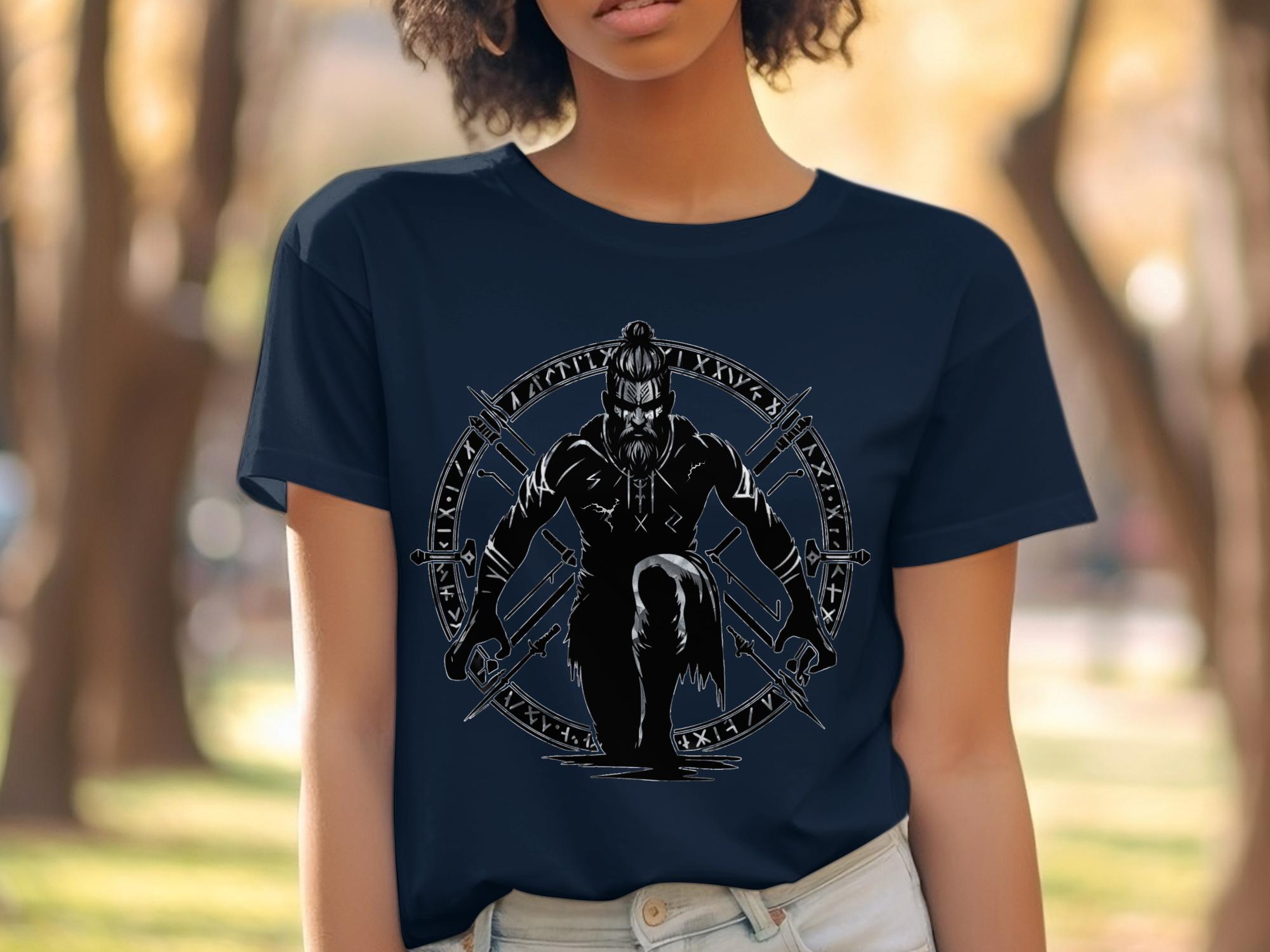 Viking Watchman - Coloured Gildan T Shirt White Norse Talisman Men Women Unisex Valhalla Tee