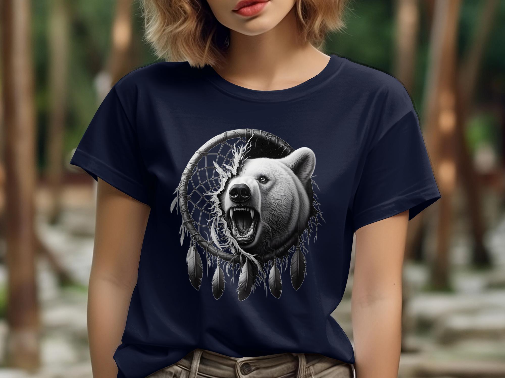 Dreamcatcher Bear - Coloured Gildan T-Shirt Realistic Native American Talisman Unisex Mythology Tee Graphic Design