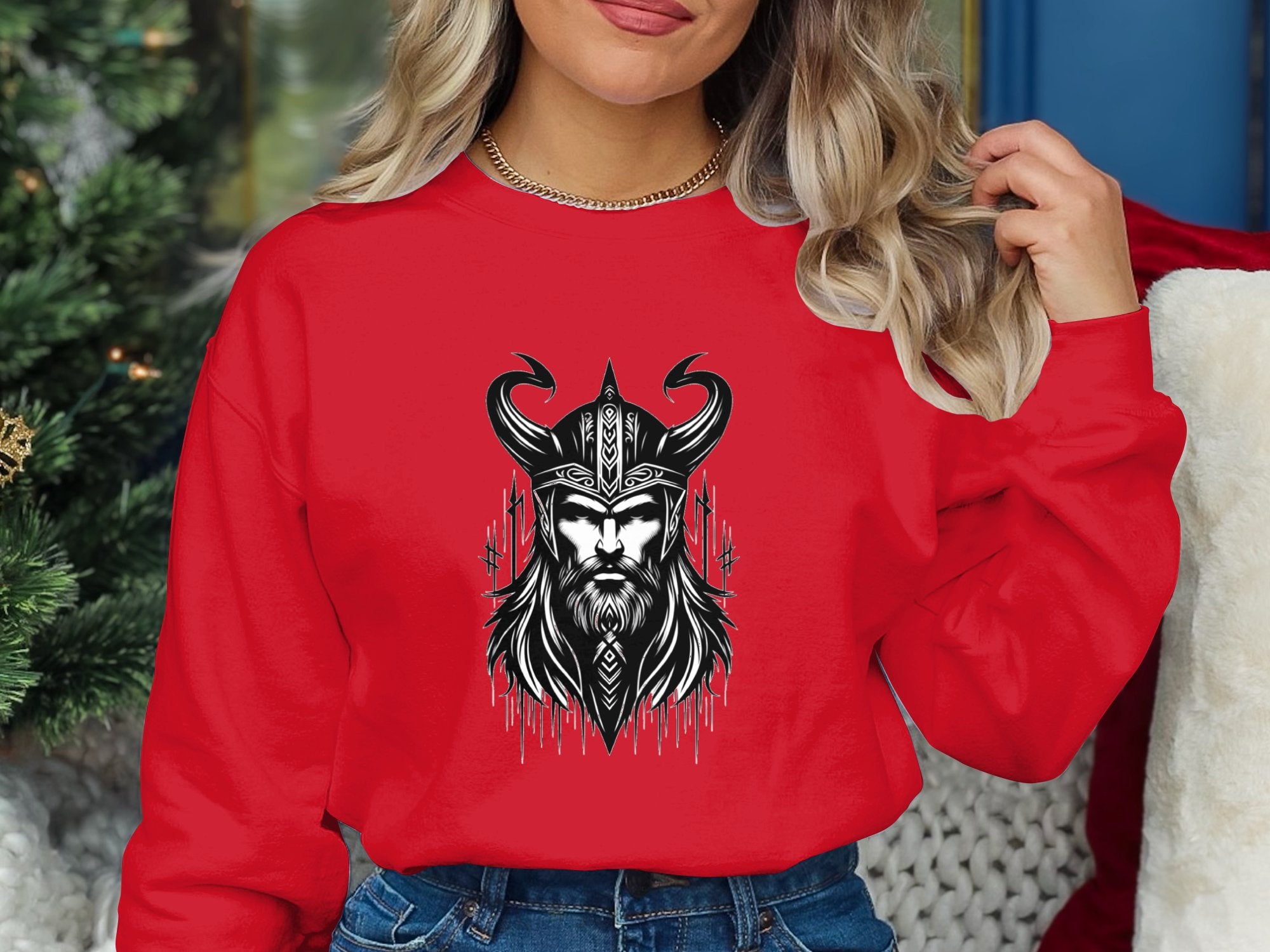 Viking Zeal - Coloured Gildan Sweatshirt Realistic Norse Talisman Men Women Unisex Valhalla Tee Graphic Design