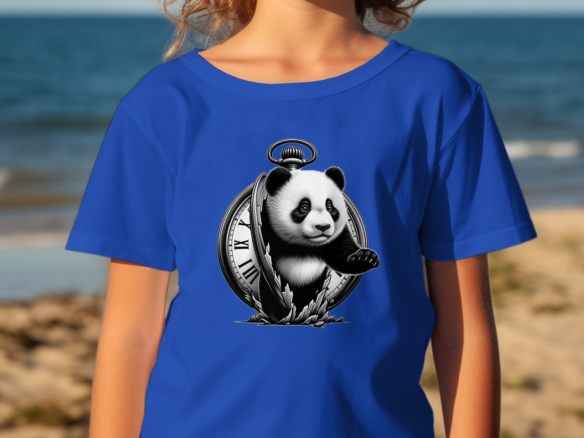 Panda - Coloured Kids T-Shirt Realistic Animal Talisman Unisex Cute Tee Graphic Design