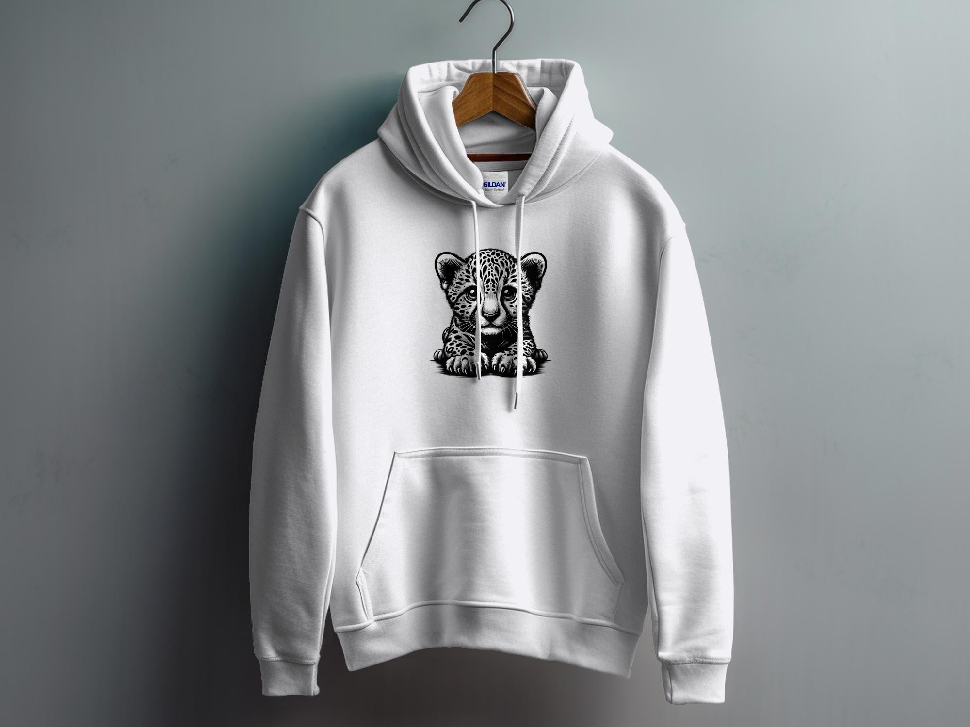 Cheetah World - Coloured Gildan Hoodie Realistic Animal Talisman Unisex Cute Tee Graphic Design